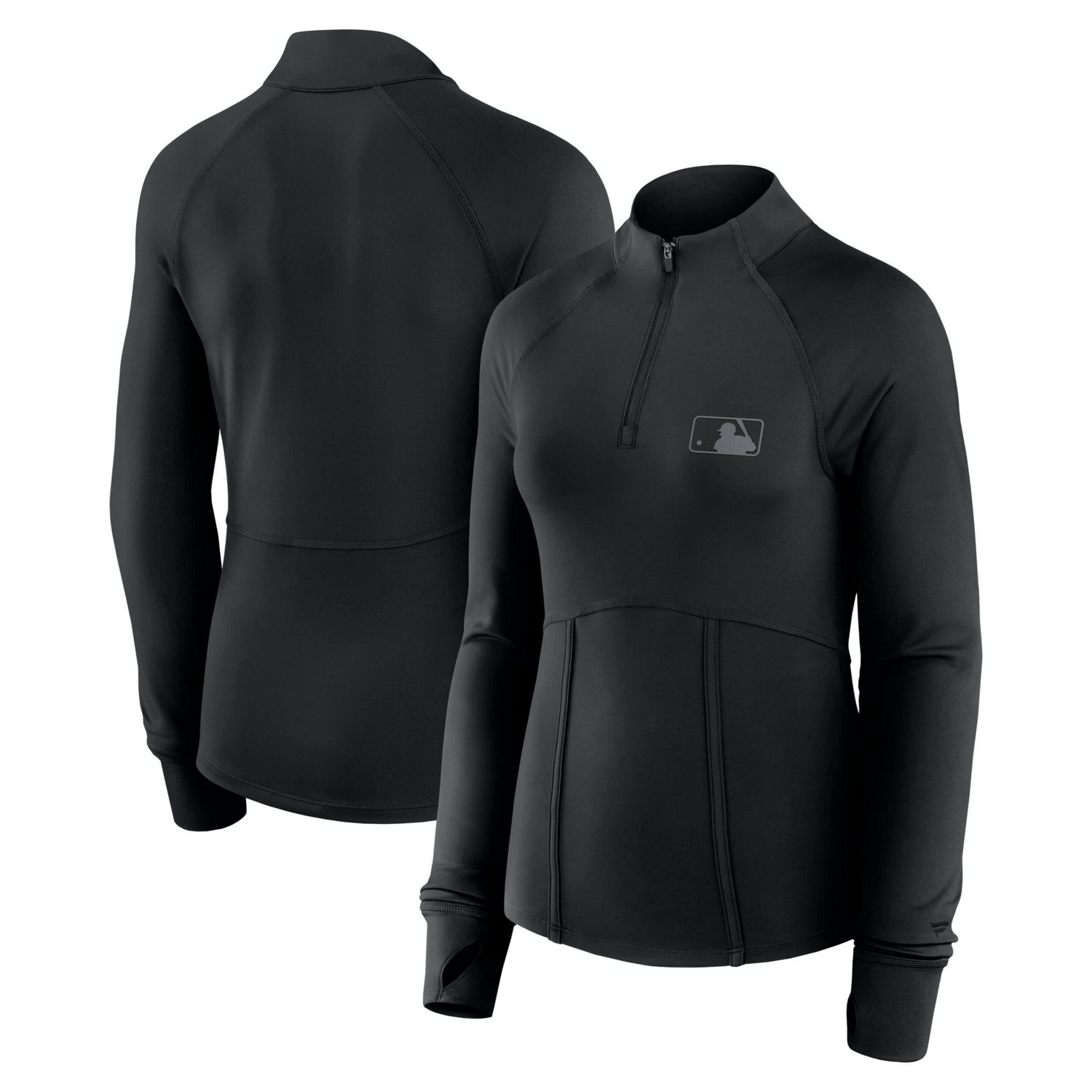 Fanatics MLB Merchandise Elements Raglan Tri-Blend Quarter-Zip Top ...