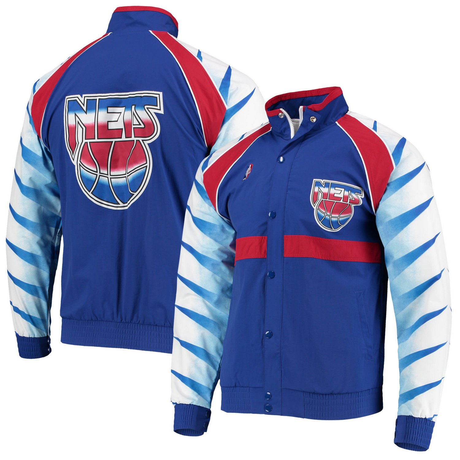 Mitchell Ness New Jersey Nets Hardwood Classics Authentic Warm-Up ...