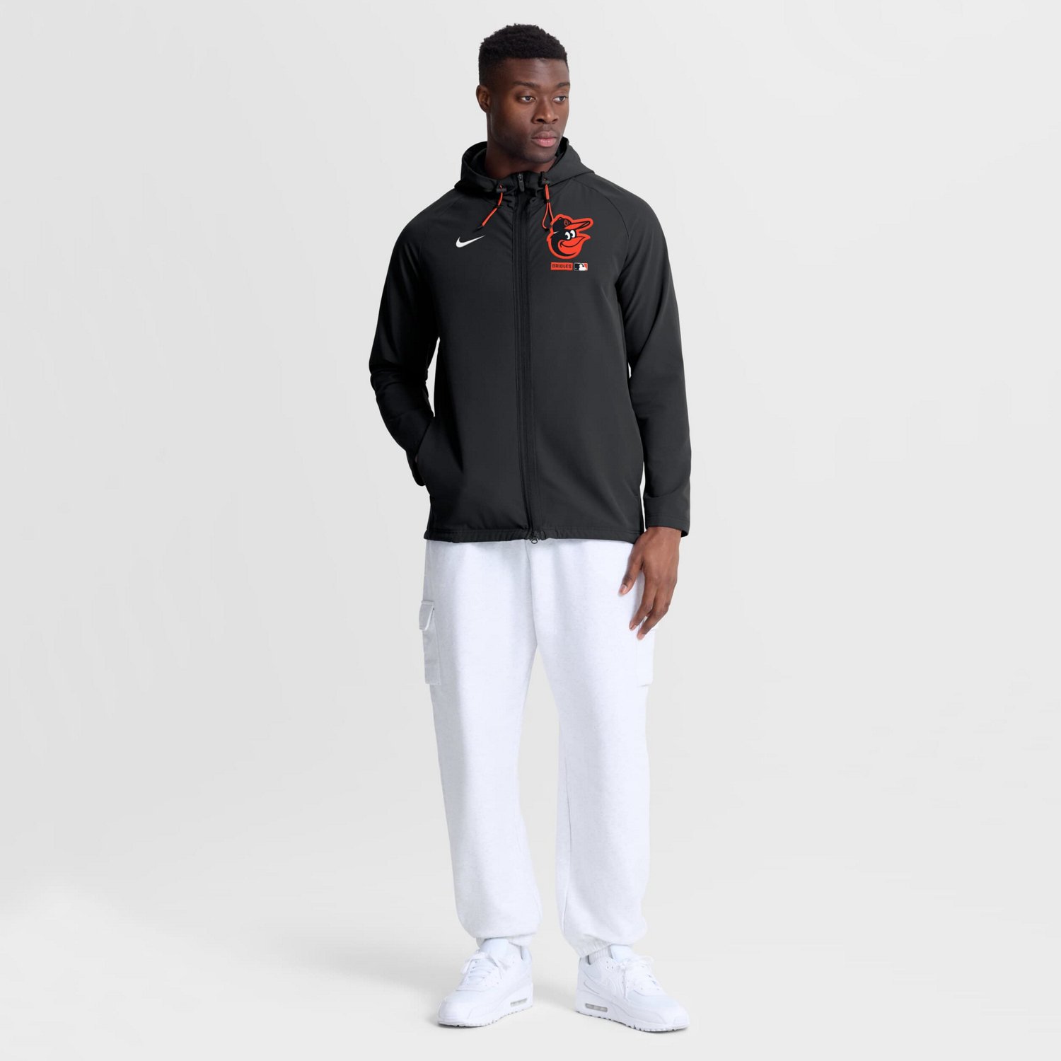Nike Baltimore Orioles Authentic Collection Raglan Therma-FIT Full-Zip ...