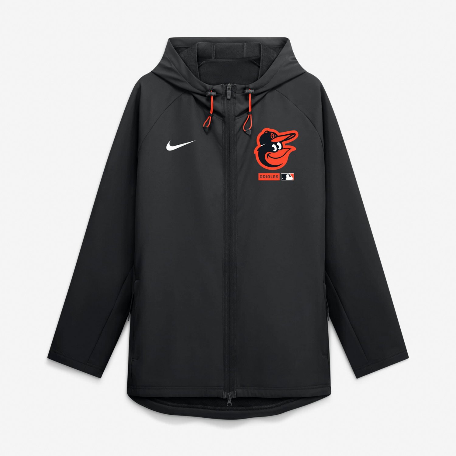 Nike Baltimore Orioles Authentic Collection Raglan Therma-FIT Full-Zip ...