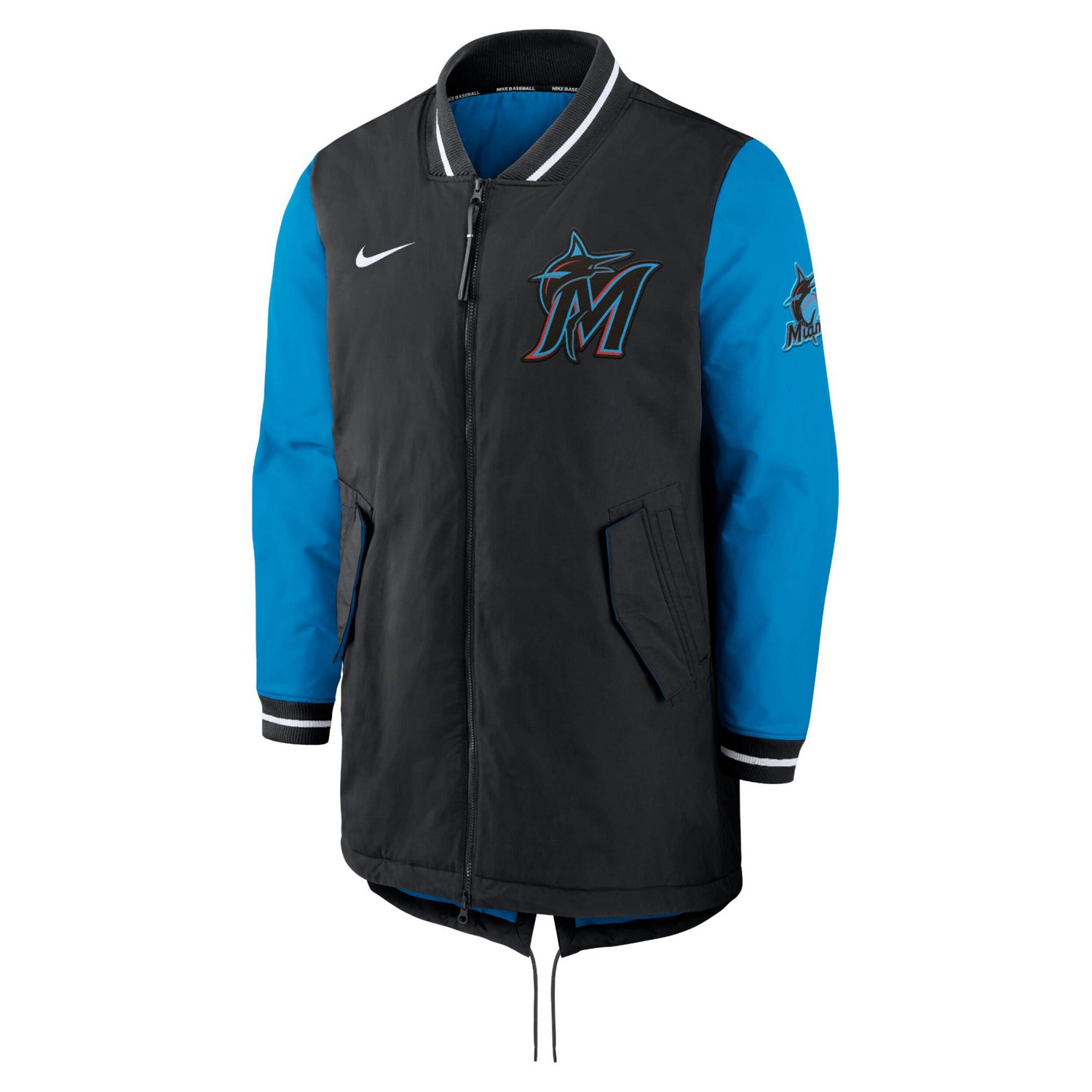 Nike Miami Marlins Dugout Performance Full-Zip Jacket | Academy