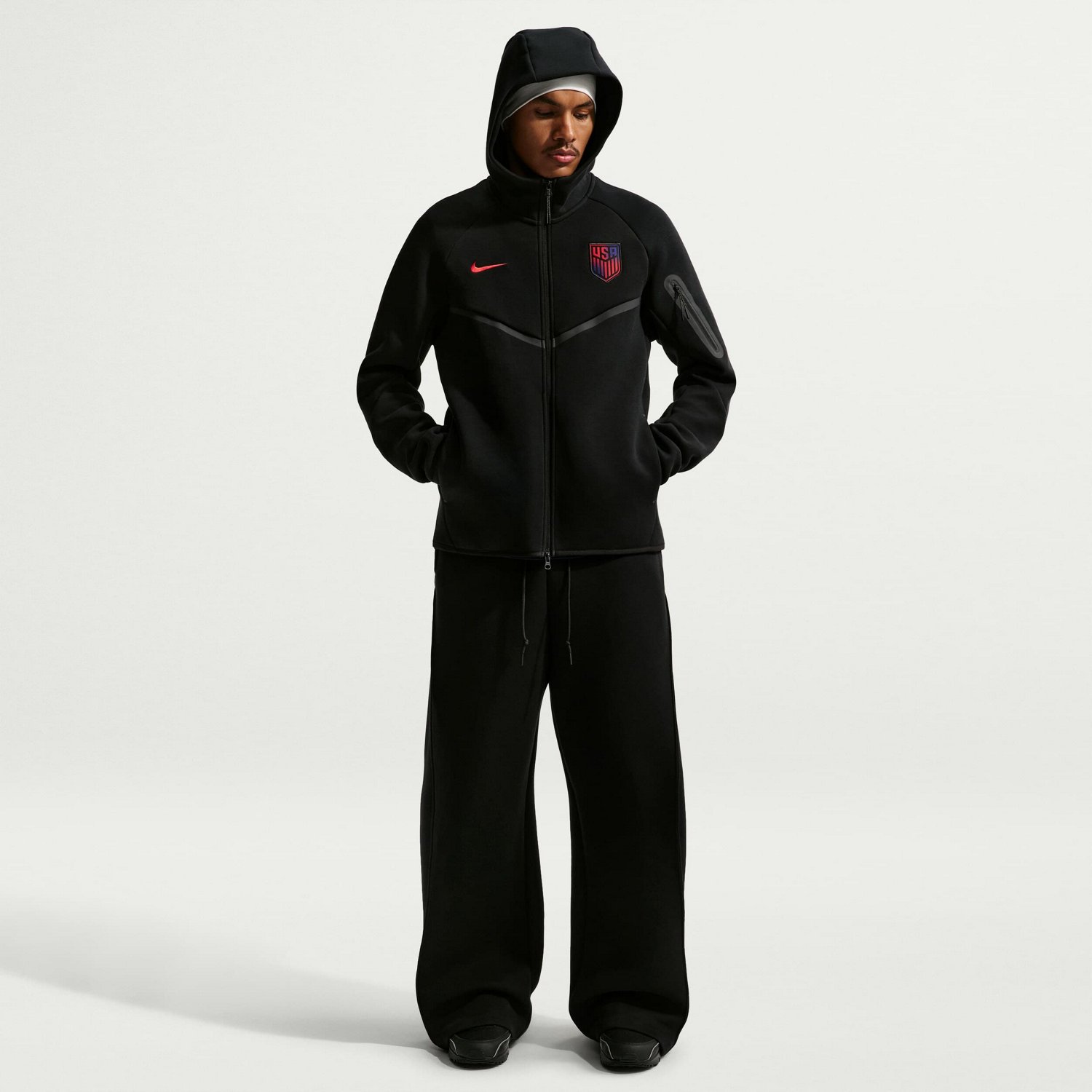 Nike USMNT 2026 Tech Fleece Windrunner Raglan Full-Zip Hoodie | Academy
