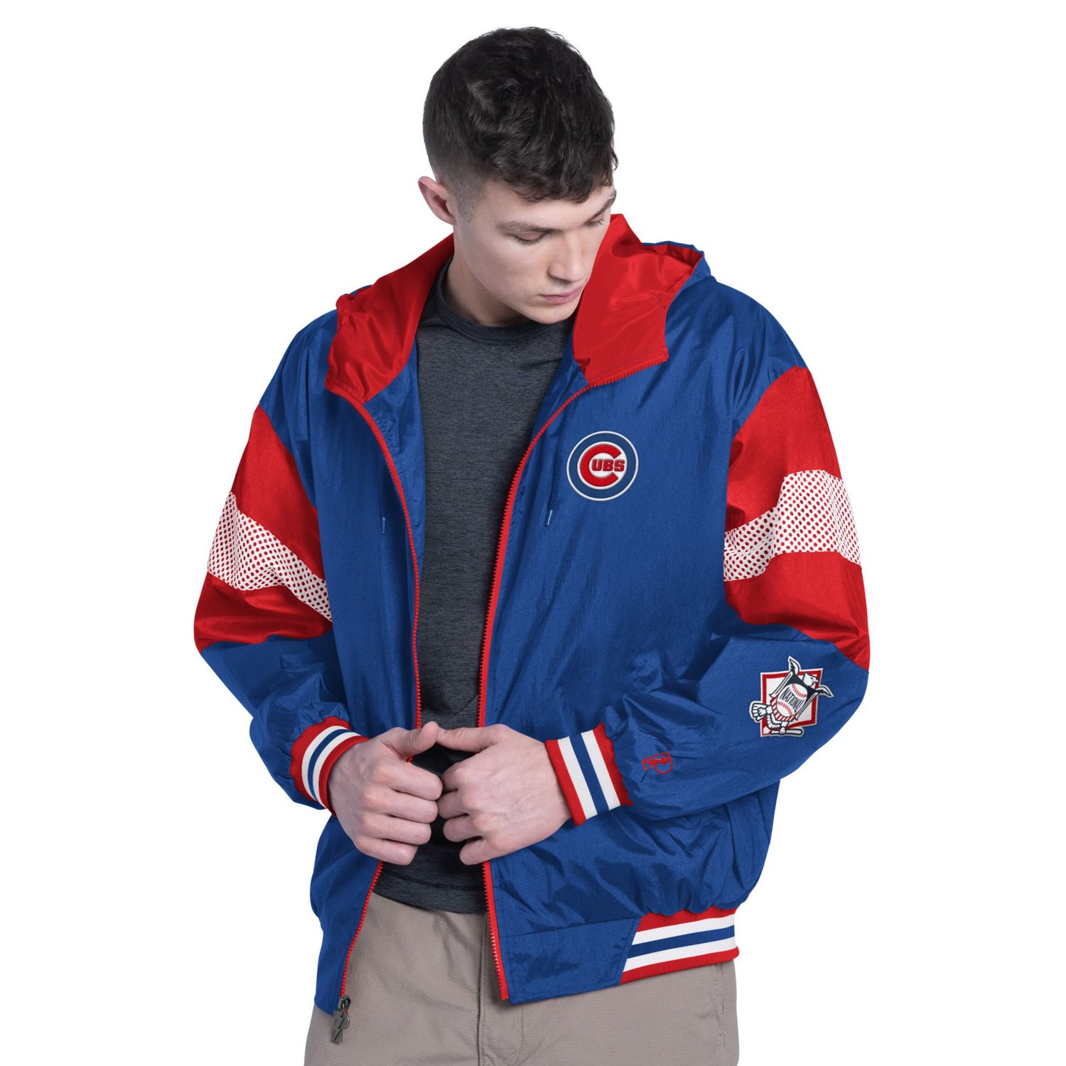 Pro Player Red Chicago Cubs Legacy Lightweight Full-Zip Hooded Jacket ...