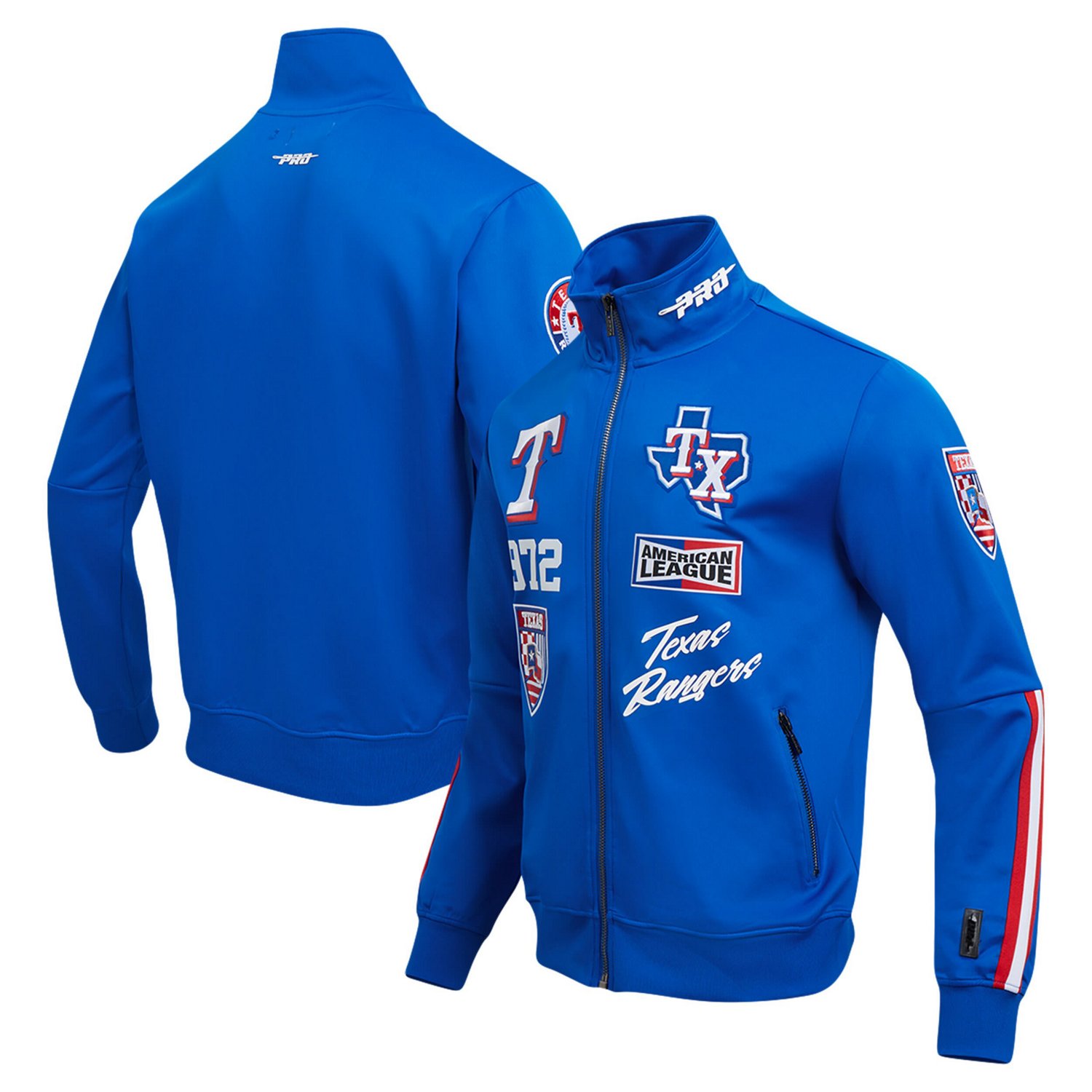 Pro Standard Texas Rangers Fast Lane Full-Zip Track Jacket | Academy