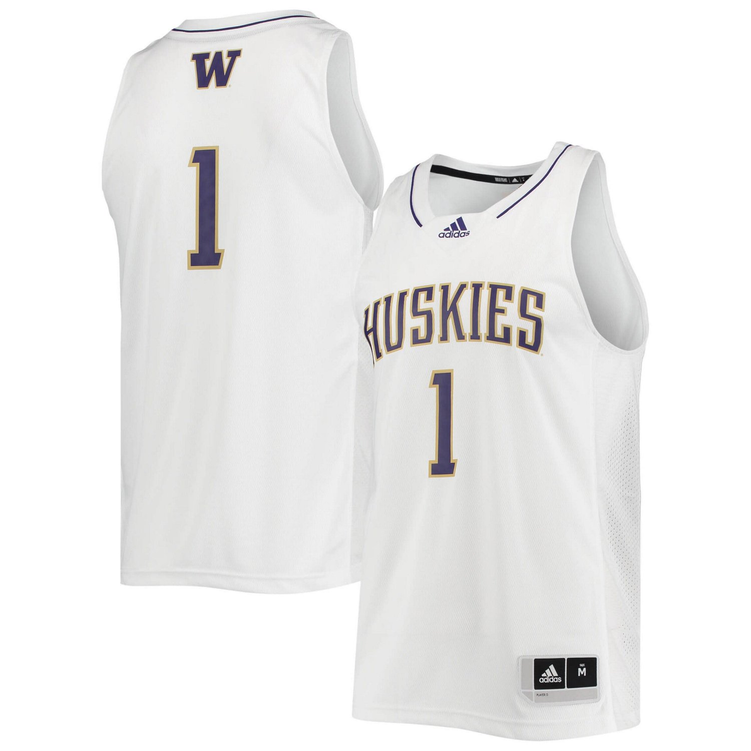 adidas 1 Washington Huskies Swingman Basketball Jersey Academy