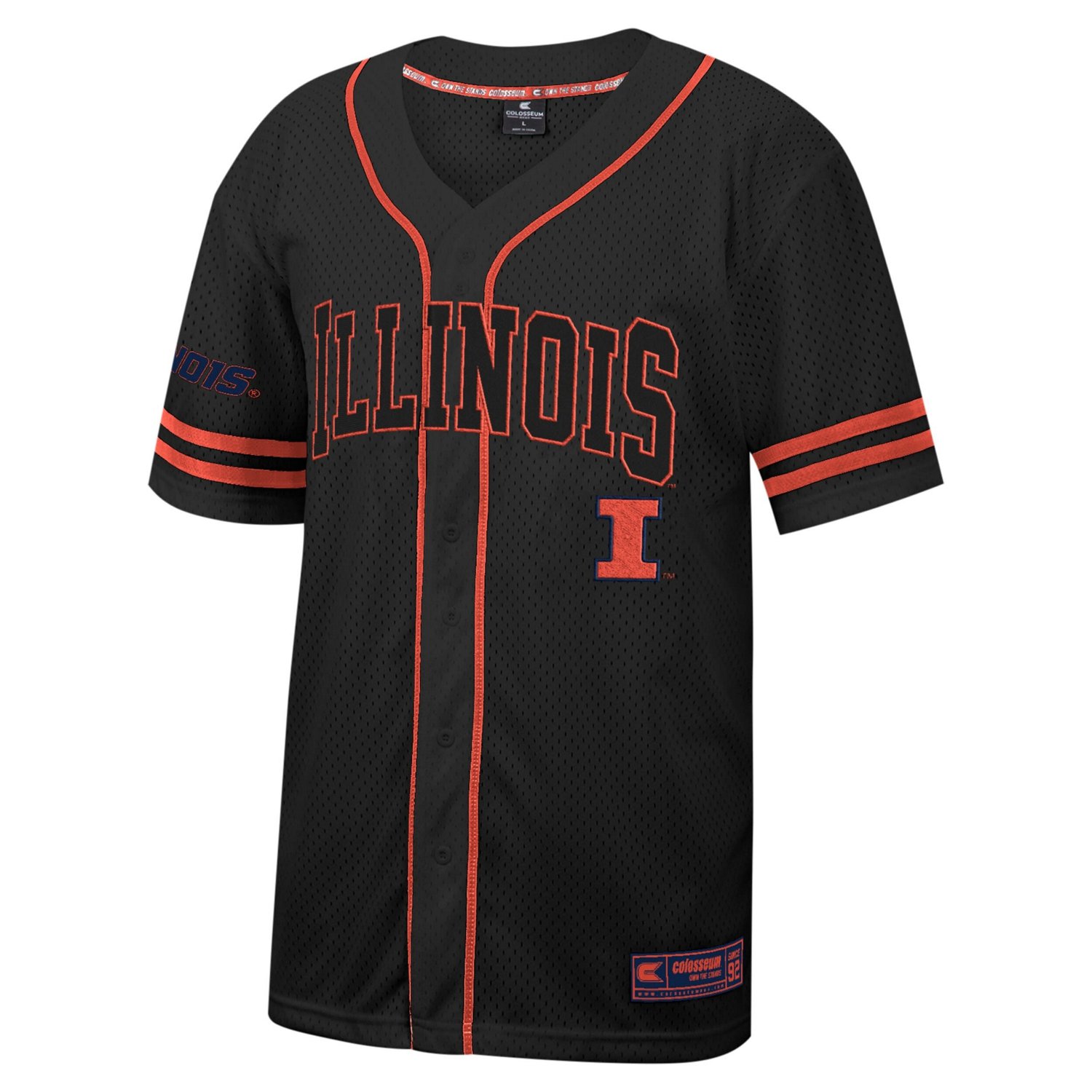Colosseum Illinois Fighting Illini Free Spirited Mesh ButtonUp