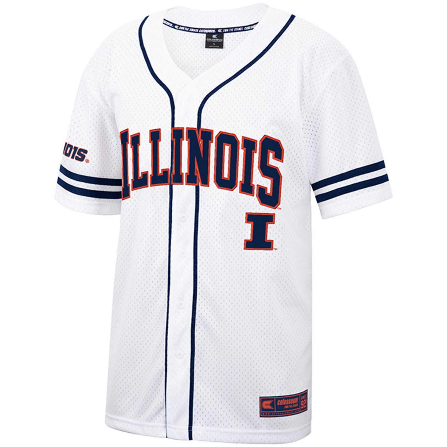 Colosseum Illinois Fighting Illini Free Spirited Mesh ButtonUp