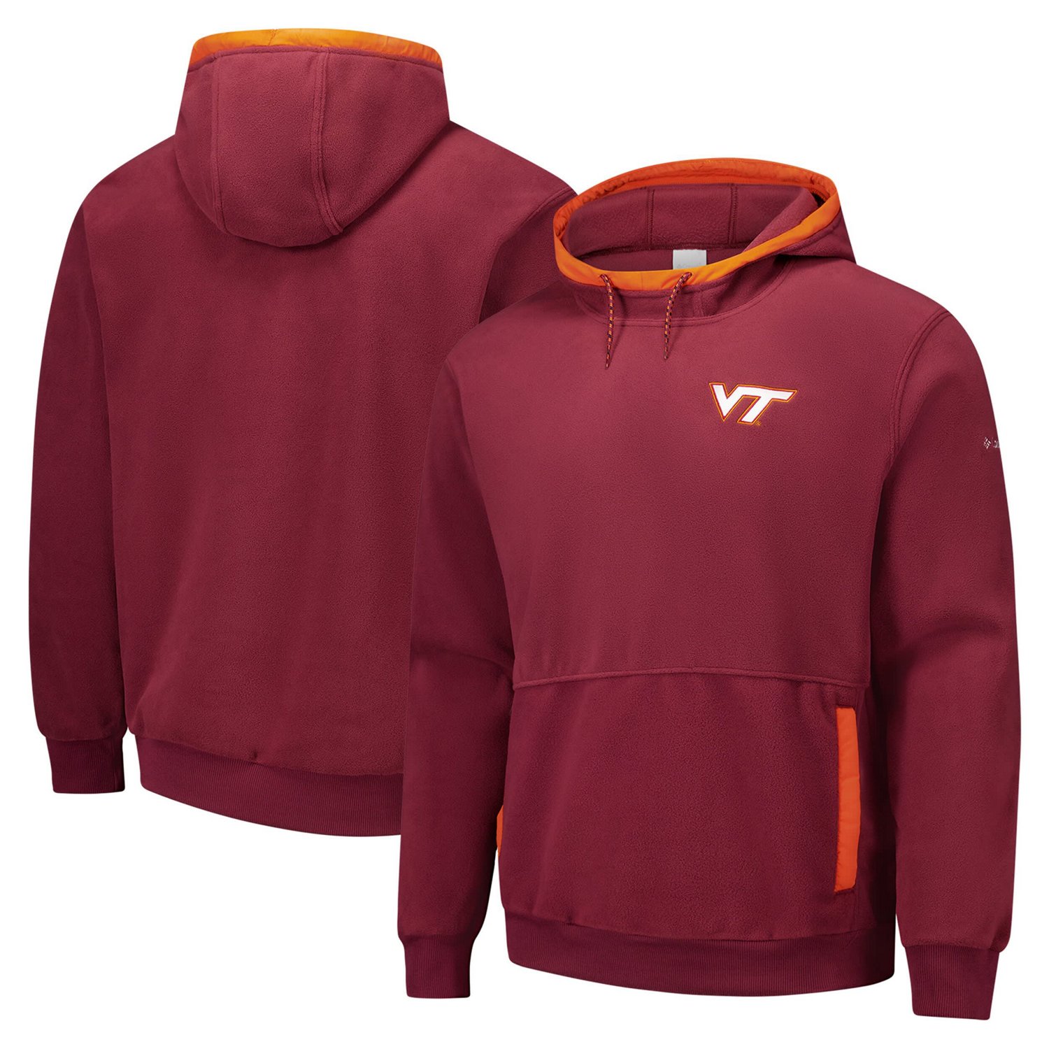 Columbia Virginia Tech Hokies Flanker Fleece Pullover Hoodie | Academy