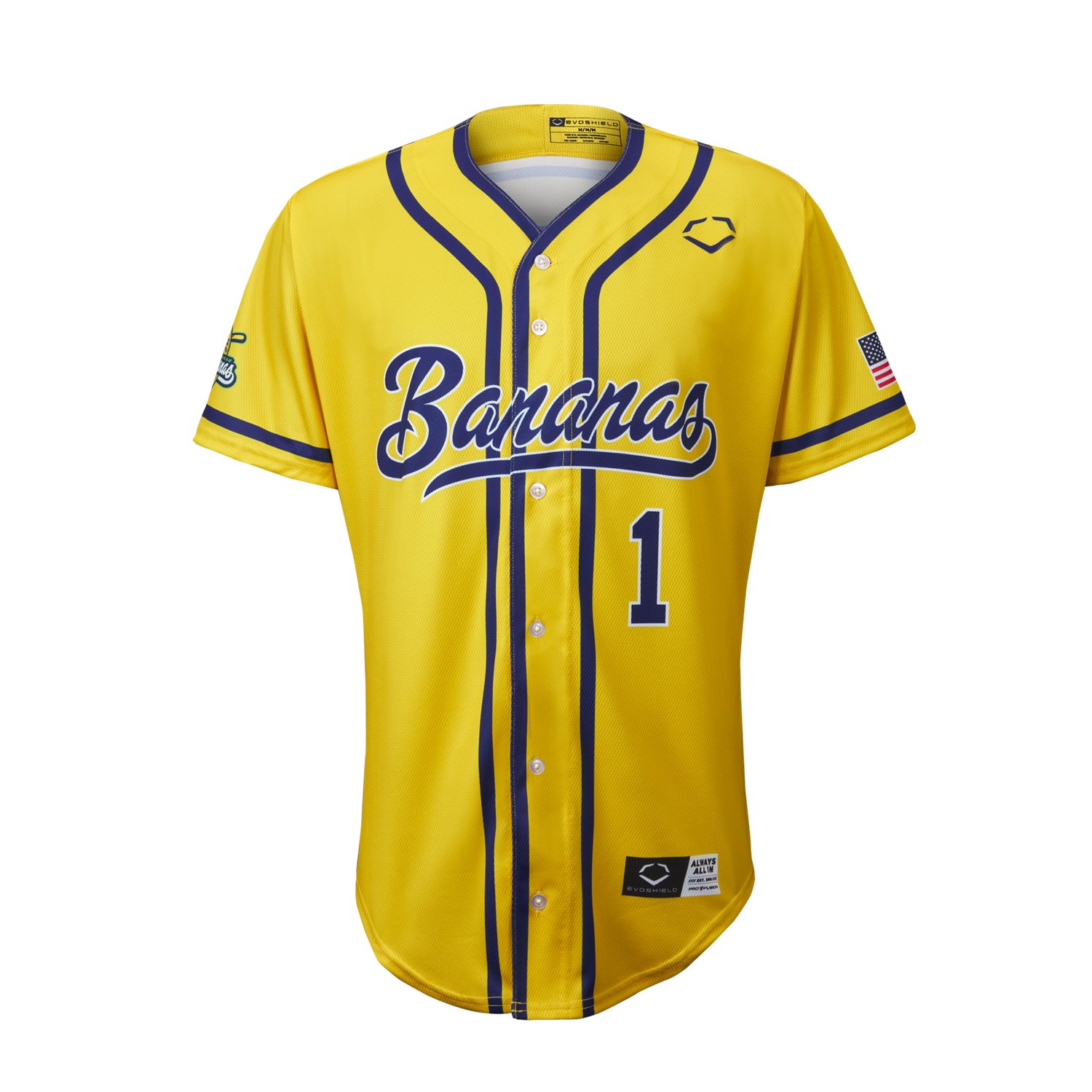 EvoShield Savannah Bananas Youth Yellow Replica Jersey Academy