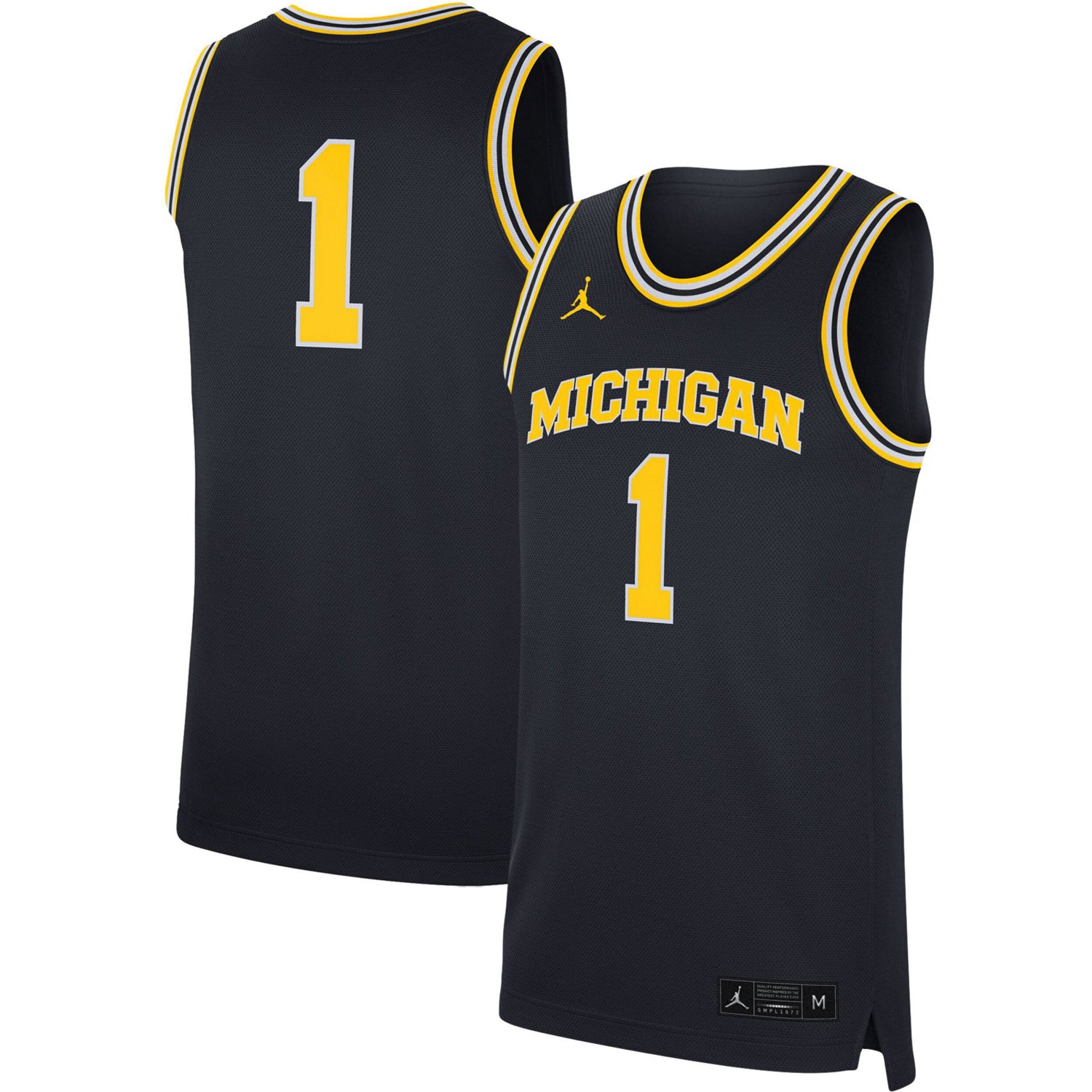 Jordan Brand 1 Michigan Wolverines Replica Jersey Academy