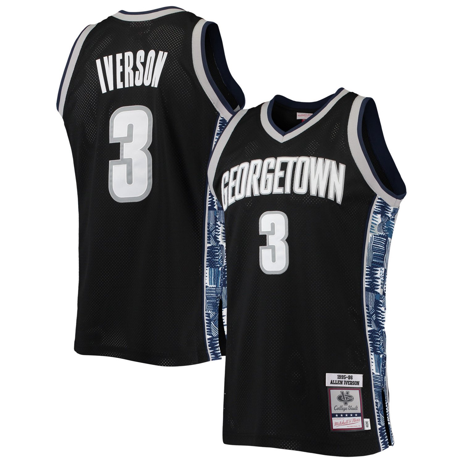 Mitchell Ness Allen Iverson Georgetown Hoyas 1995/96 Authentic ...