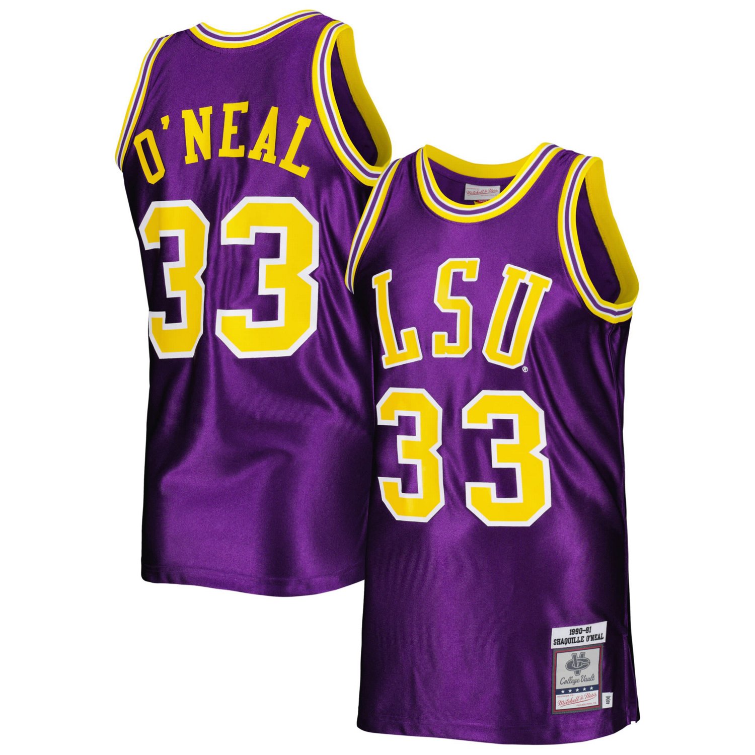 Mitchell Ness Shaquille O'Neal LSU Tigers Authentic Jersey Academy