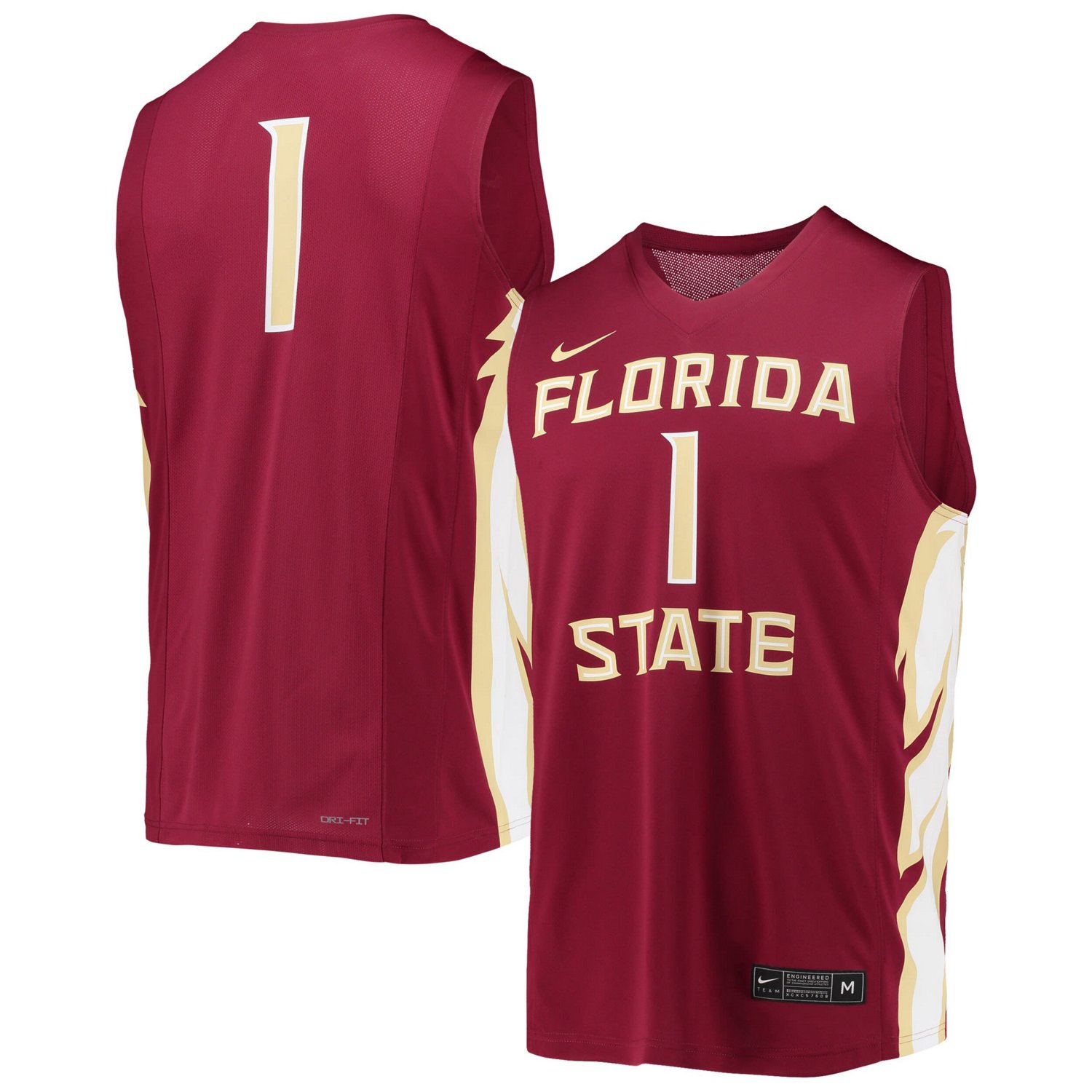 Nike 1 Florida State Seminoles Team Replica Basketball Jersey Academy