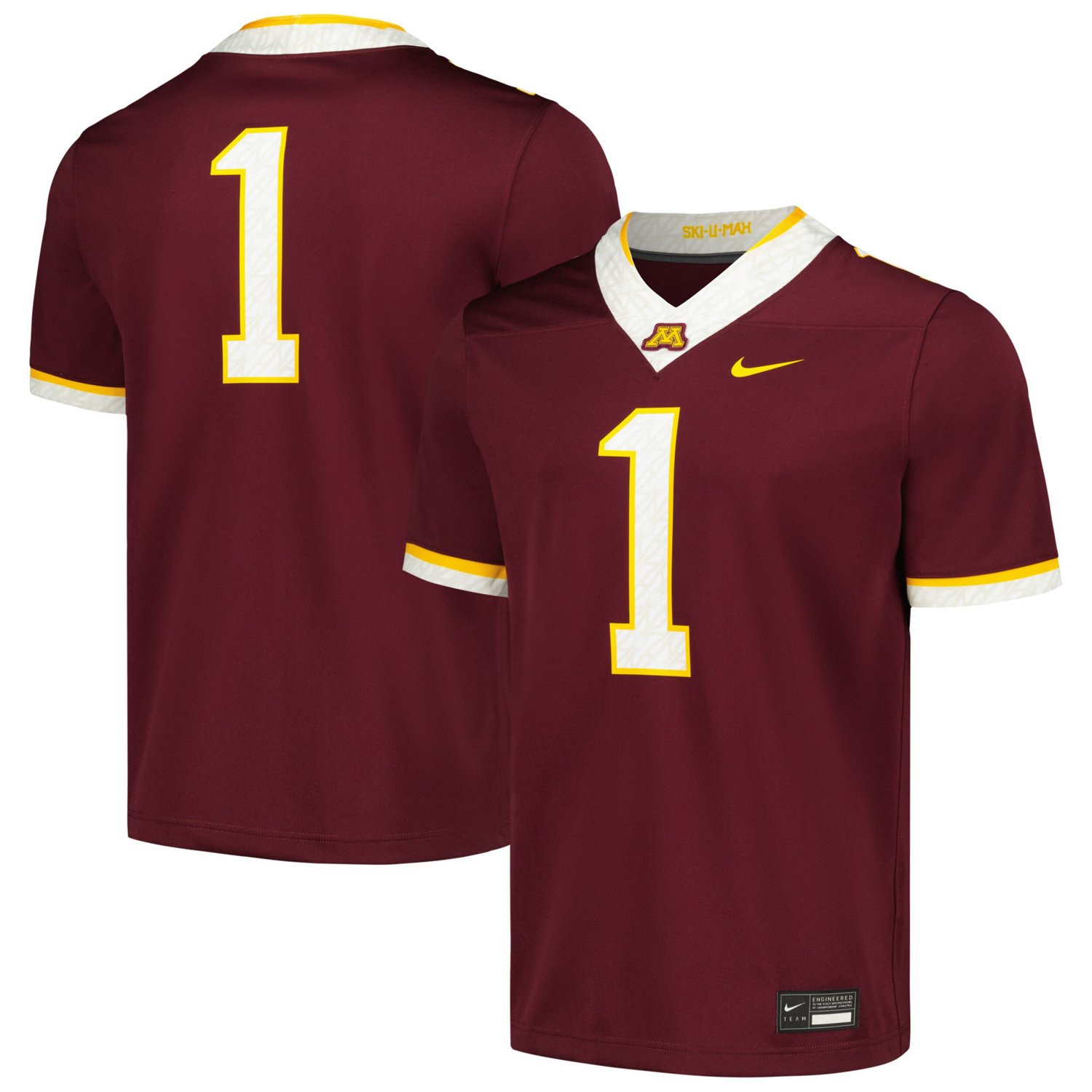 Nike 1 Minnesota Golden Gophers Untouchable Football Replica Jersey ...