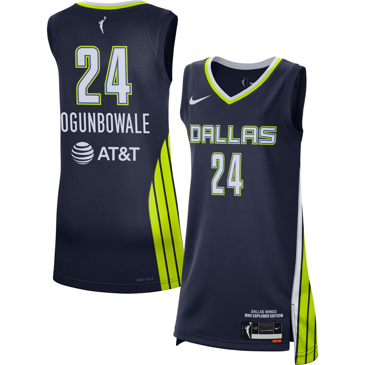 Nike Arike Ogunbowale Dallas Wings 2021 Explorer Edition Victory Player ...