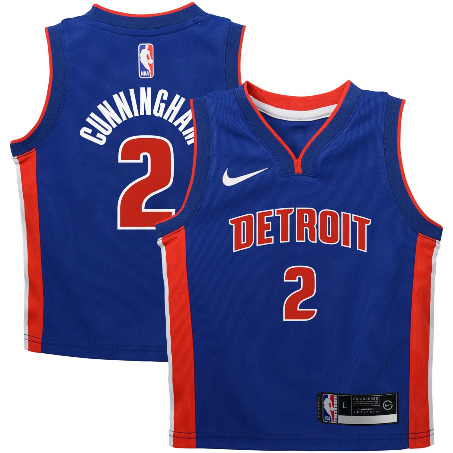 Nike Cade Cunningham Detroit Pistons Swingman Player Jersey - Icon ...