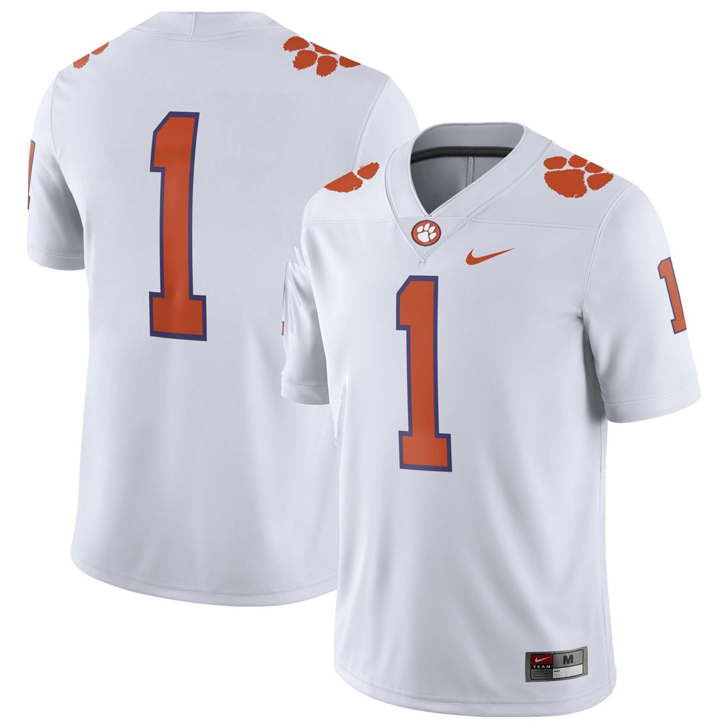 Nike Clemson Tigers 1 Away Game Jersey | Free Shipping at Academy