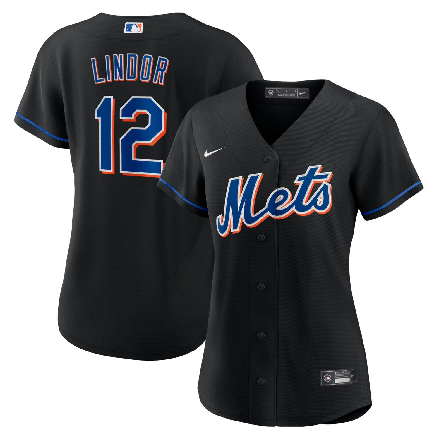 Nike Francisco Lindor New York Mets 2022 Alternate Replica Player ...