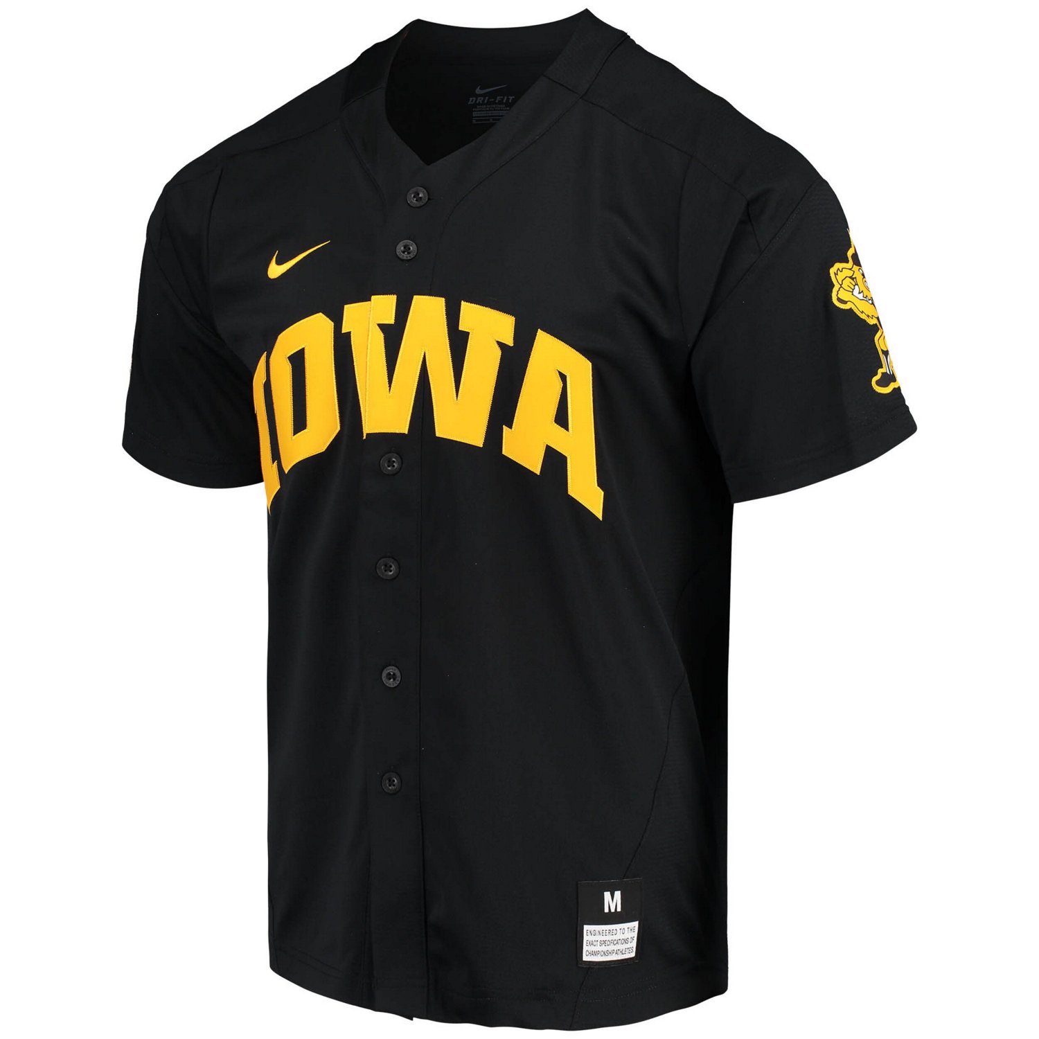 Nike Iowa Hawkeyes Replica Vapor Elite Full-Button Baseball Jersey ...