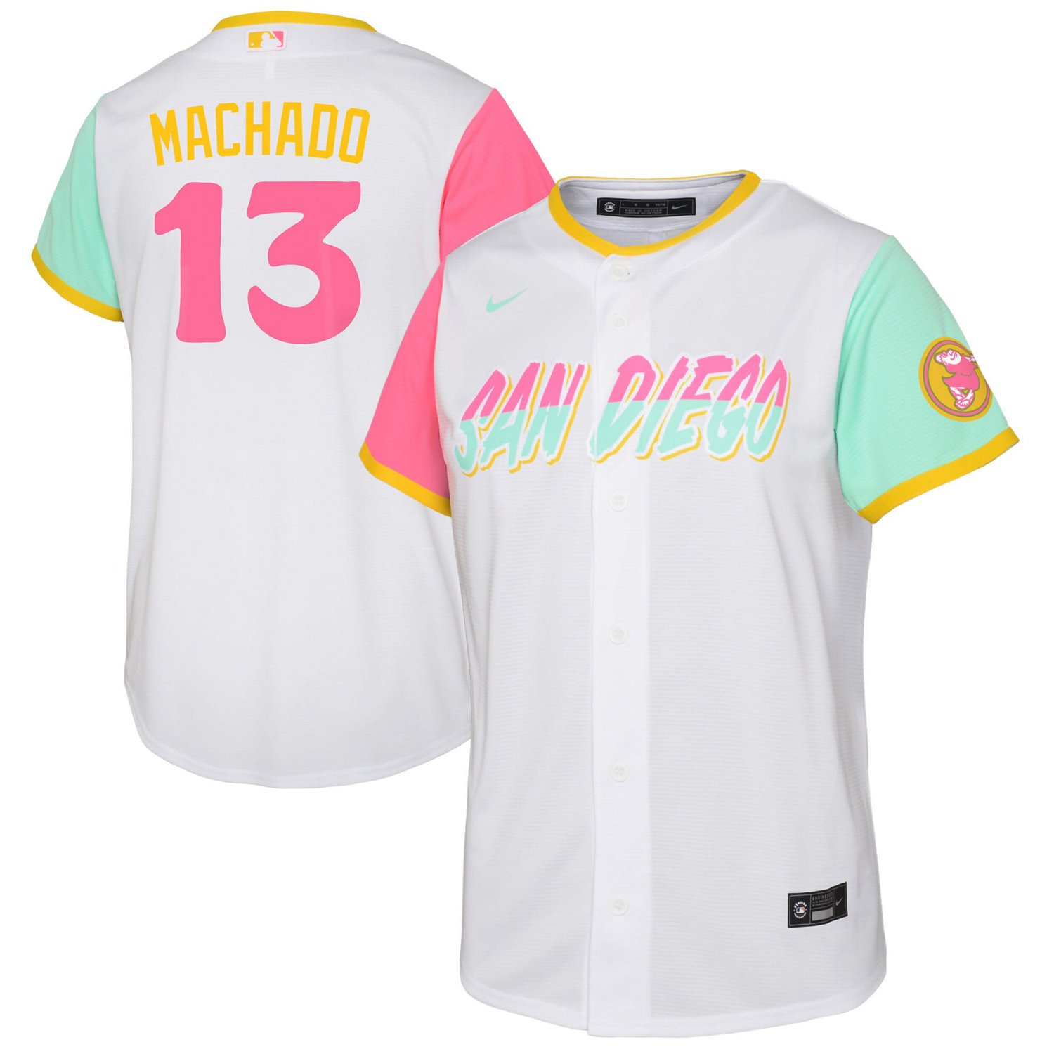 Nike Manny Machado San Diego Padres City Connect Replica Player Jersey ...