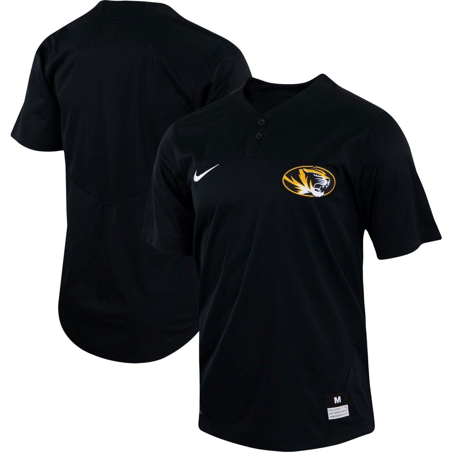 Nike Missouri Tigers TwoButton Replica Baseball Jersey Academy