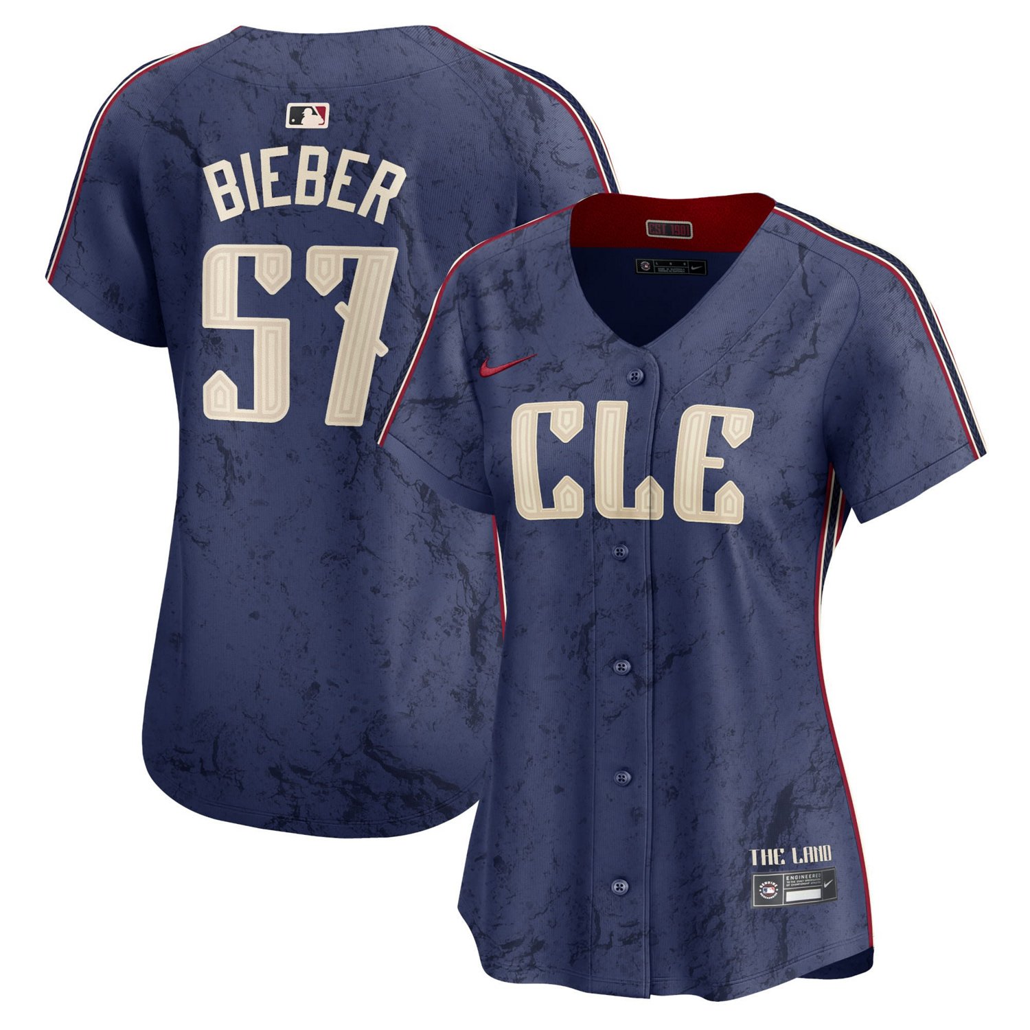 Nike Shane Bieber Cleveland Guardians 2024 City Connect Limited Jersey ...