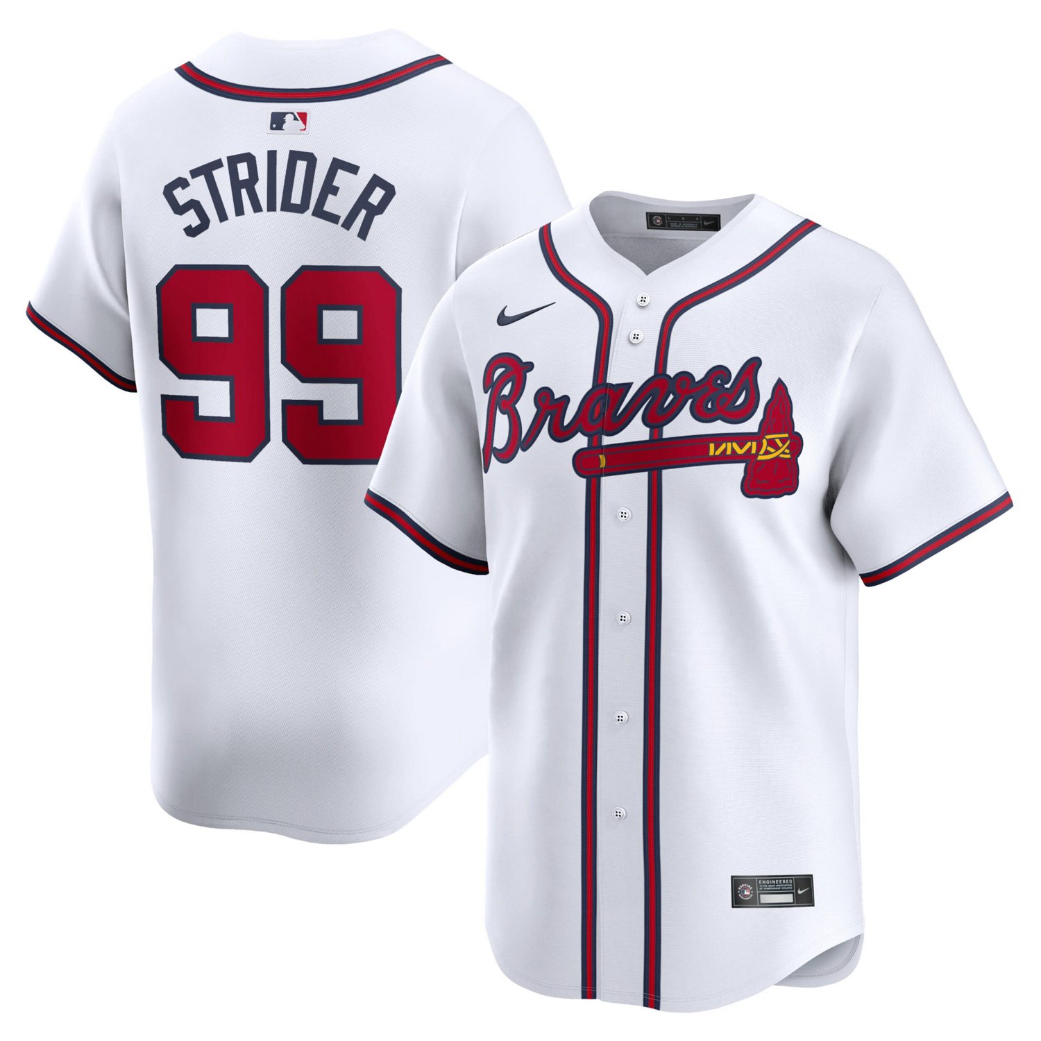 Nike Spencer Strider Atlanta Braves Home Limited Player Jersey Academy