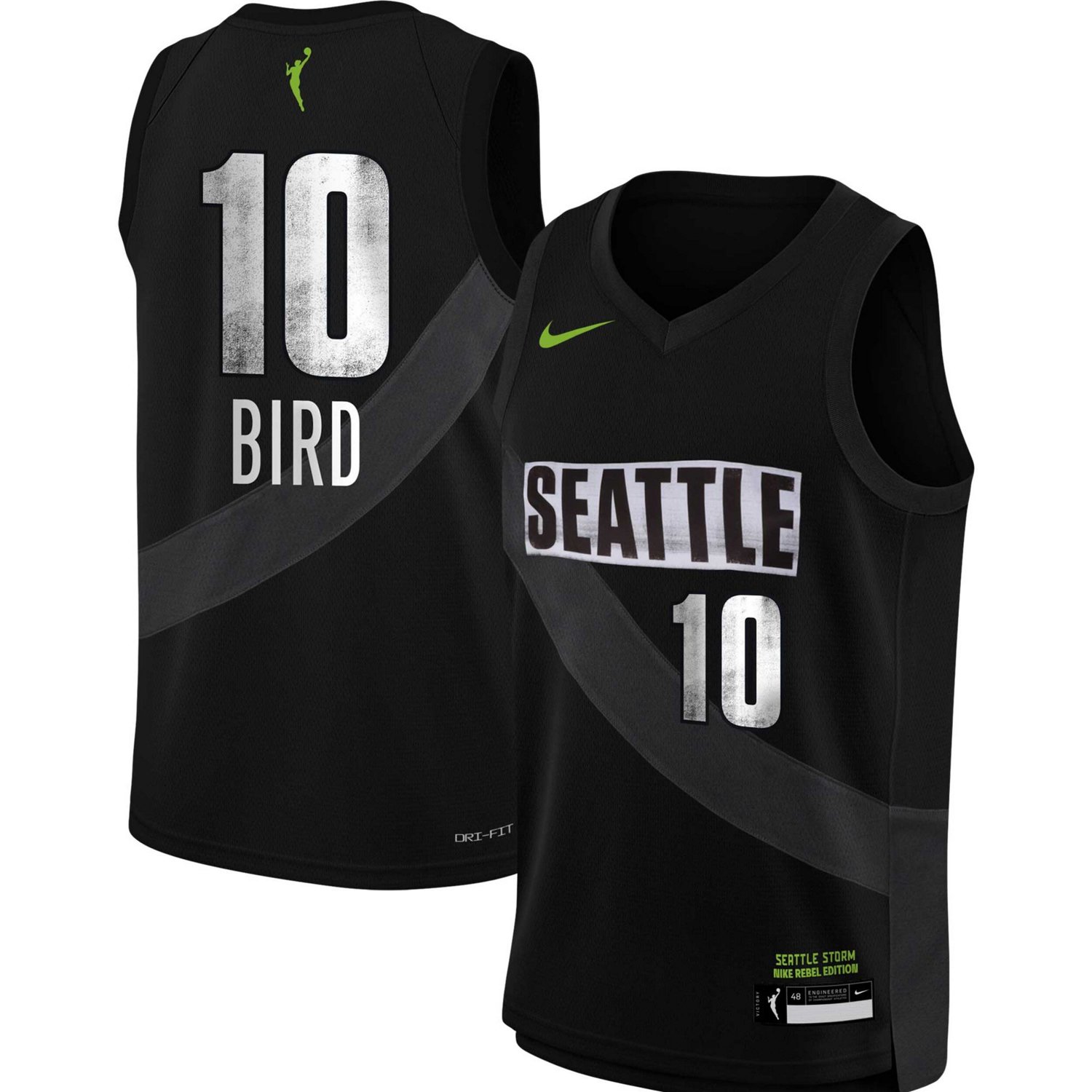 Nike Sue Bird Seattle Storm 2021 Rebel Edition Victory Player Jersey ...