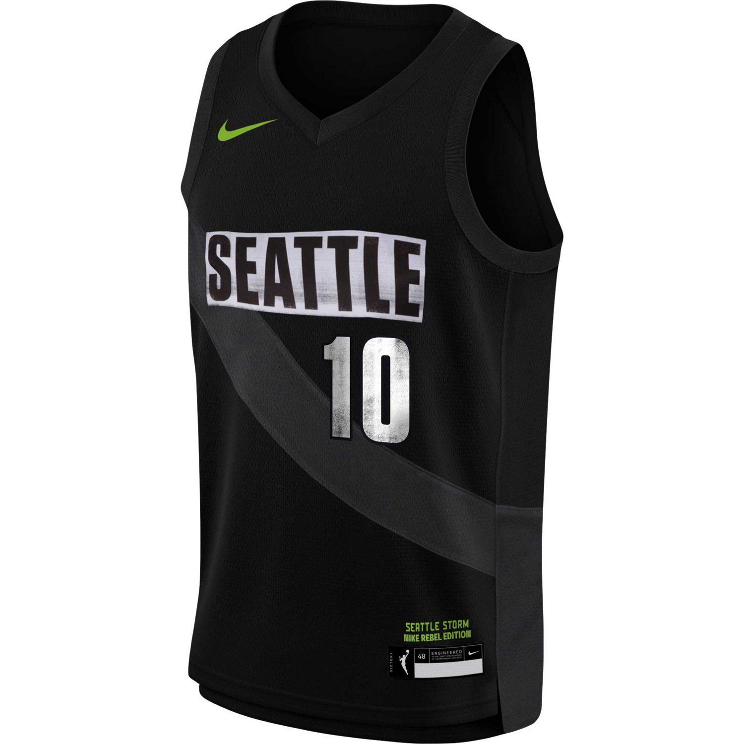 Nike Sue Bird Seattle Storm 2021 Rebel Edition Victory Player Jersey 