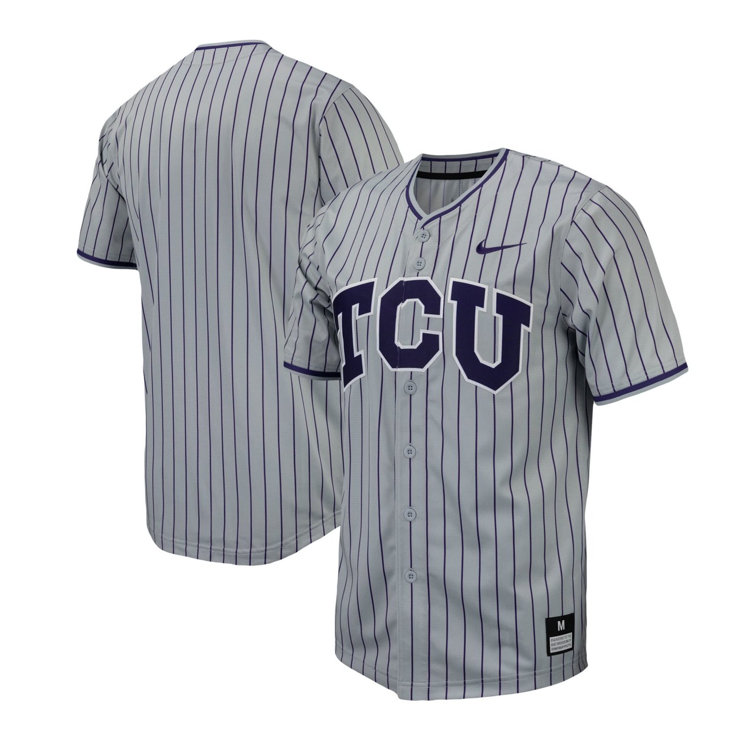Nike TCU Horned Frogs Pinstripe Replica Baseball Jersey Academy
