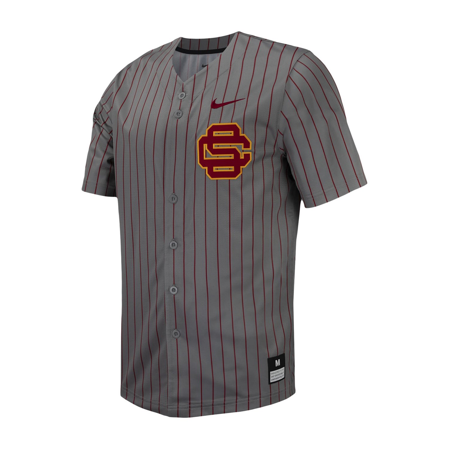 Nike USC Trojans Pinstripe Replica Full-Button Baseball Jersey | Academy