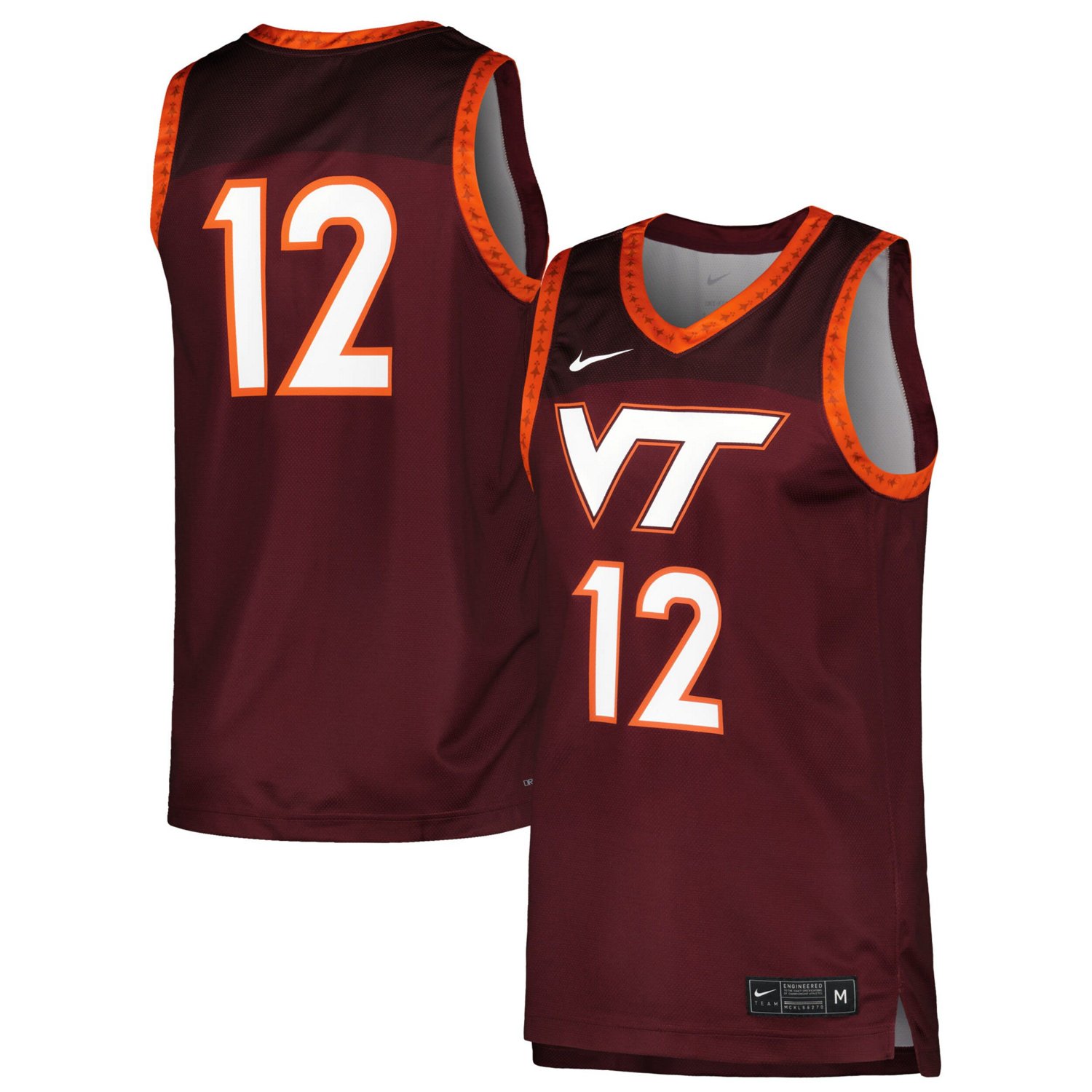 Nike Virginia Tech Hokies Replica Basketball Jersey | Academy