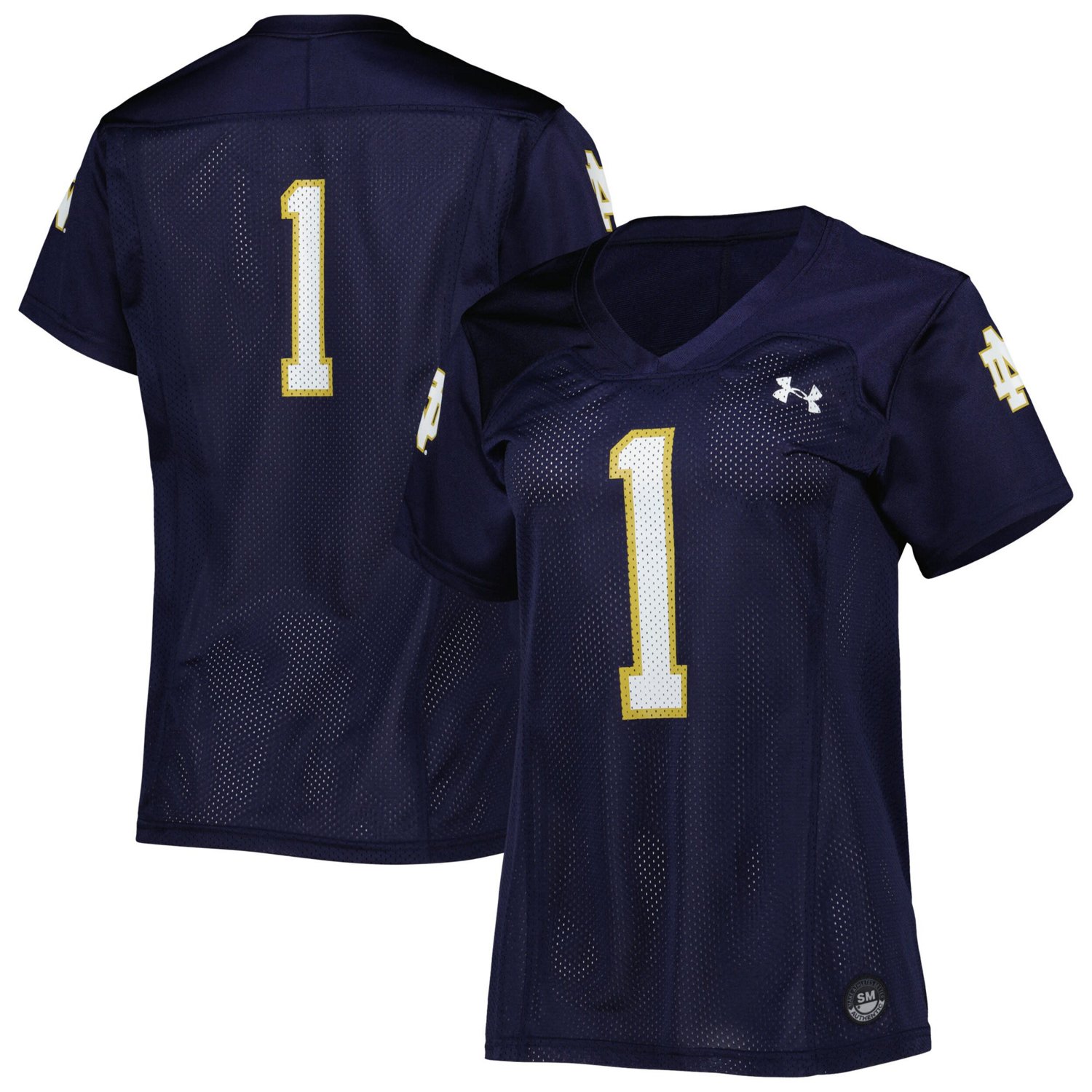 Under Armour 1 Notre Dame Fighting Irish Replica Football Jersey Academy