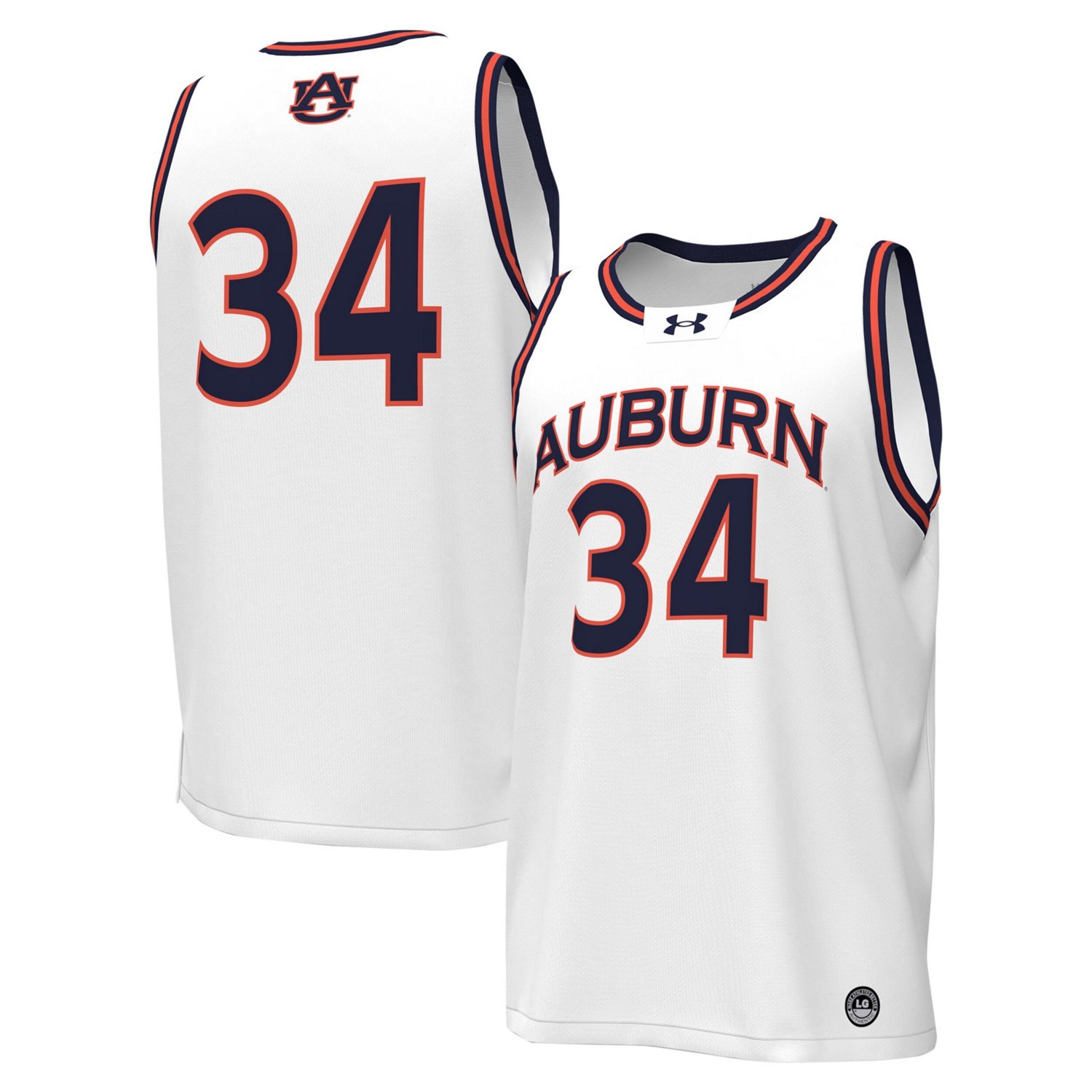 Under Armour 34 Auburn Tigers Replica Basketball Jersey Academy