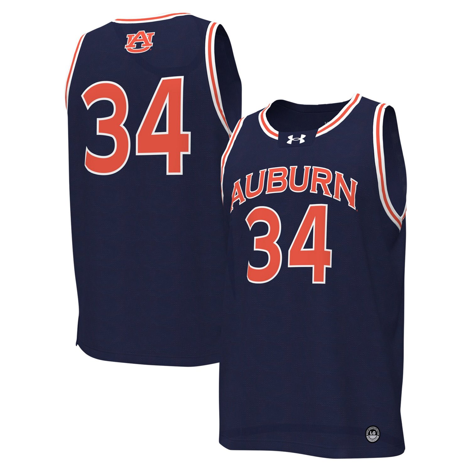 Under Armour 34 Auburn Tigers Replica Basketball Jersey | Academy