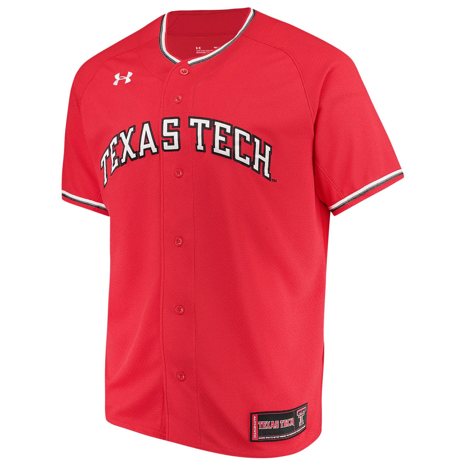 Under Armour Texas Tech Raiders Performance Replica Baseball Jersey ...