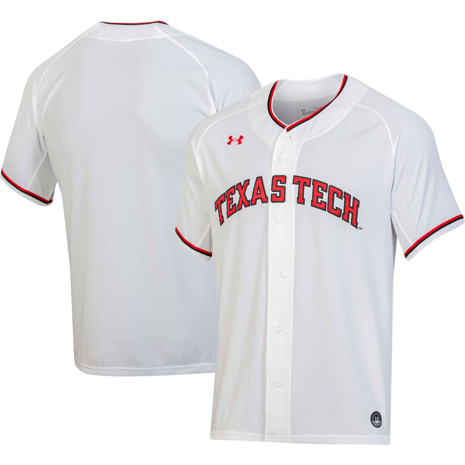 Under Armour Texas Tech Red Raiders Replica Baseball Jersey | Academy