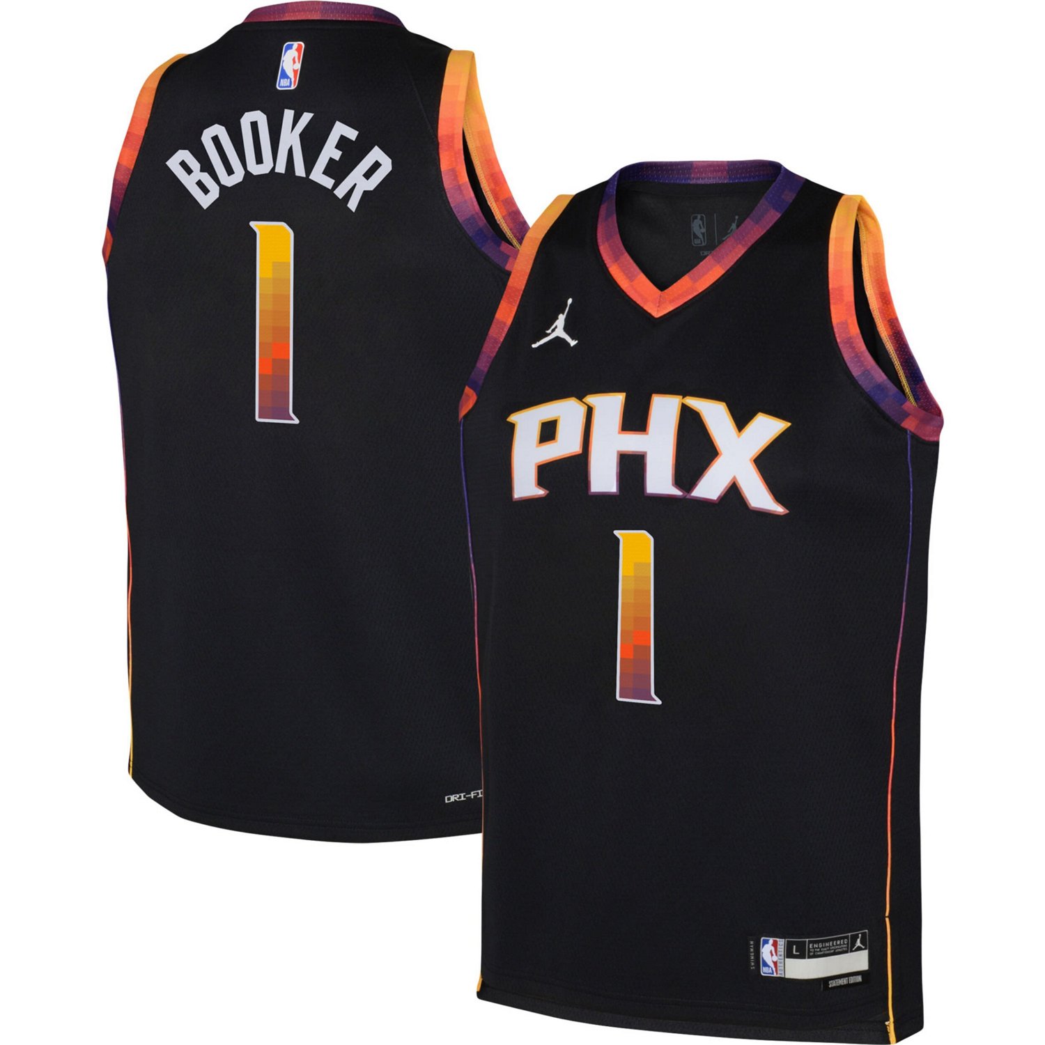 Youth Jordan Brand Devin Booker Phoenix Suns Swingman Jersey ...