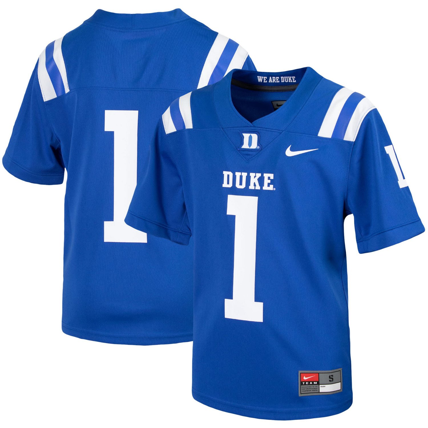 Youth Nike 1 Duke Blue Devils Untouchable Football Jersey | Academy
