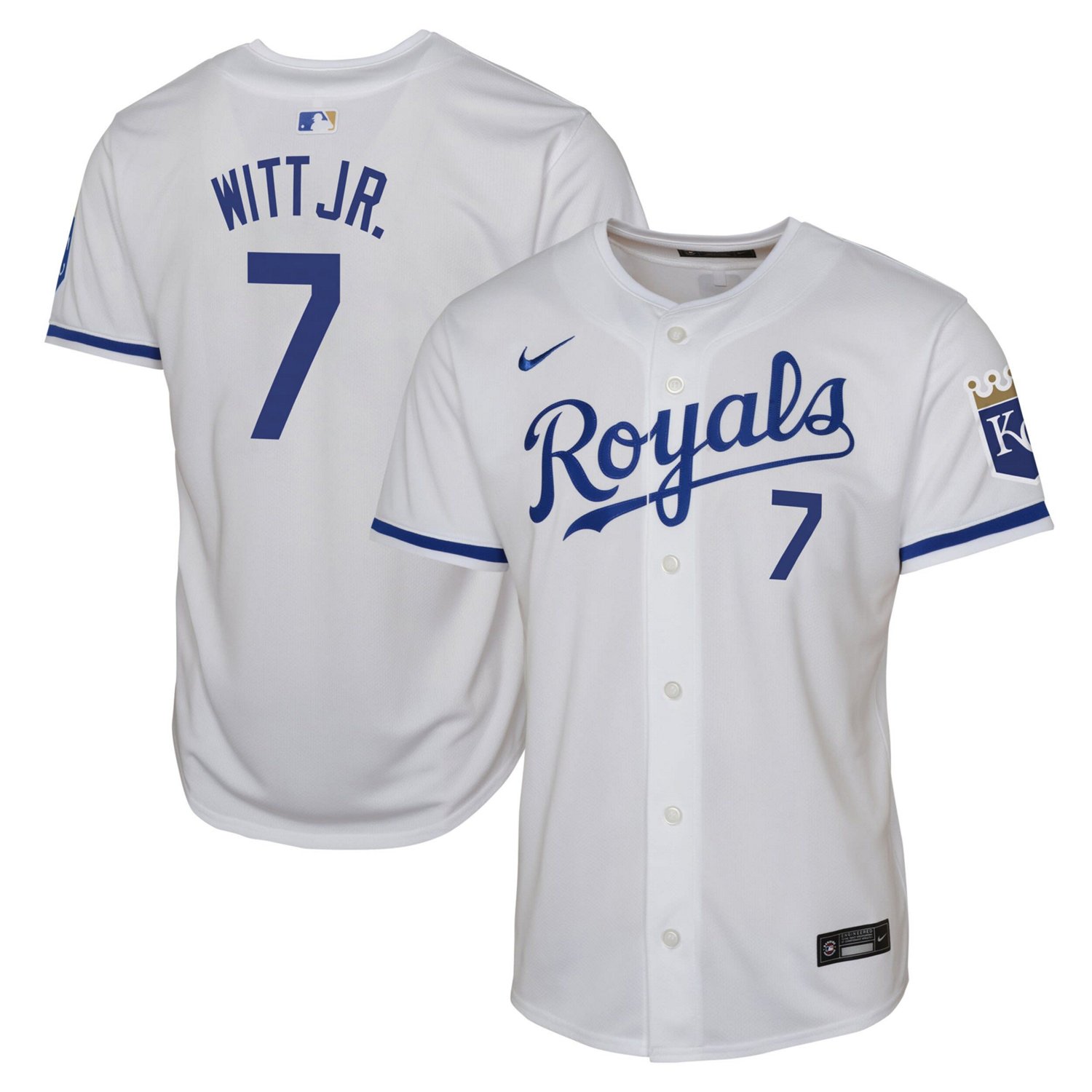 Youth Nike Bobby Witt Jr Kansas City Royals Home Limited Player Jersey ...