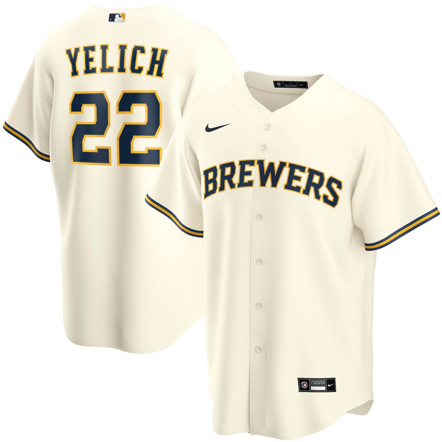 Youth Nike Christian Yelich Milwaukee Brewers Alternate Replica Player