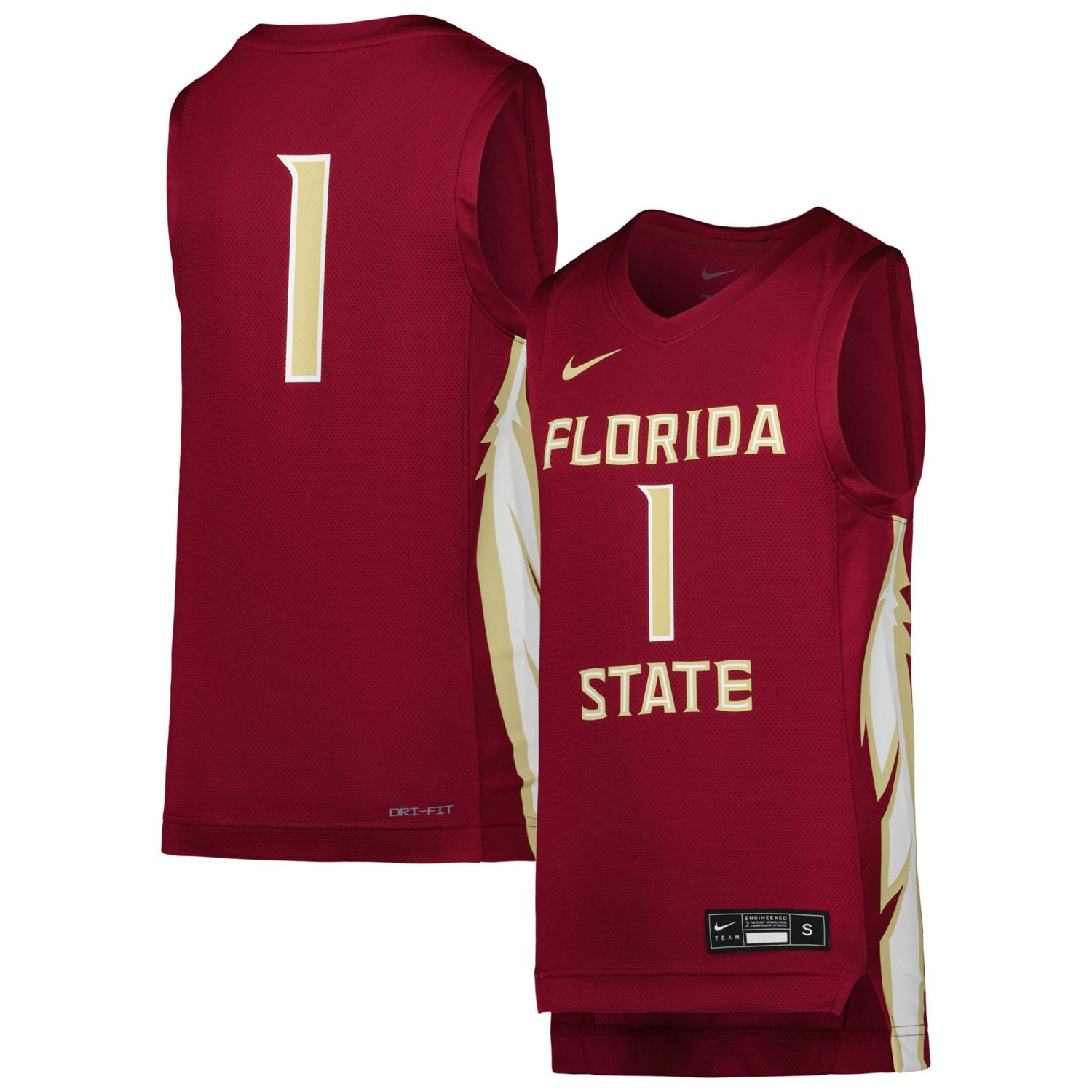 Youth Nike Florida State Seminoles Team Replica Basketball Jersey | Academy