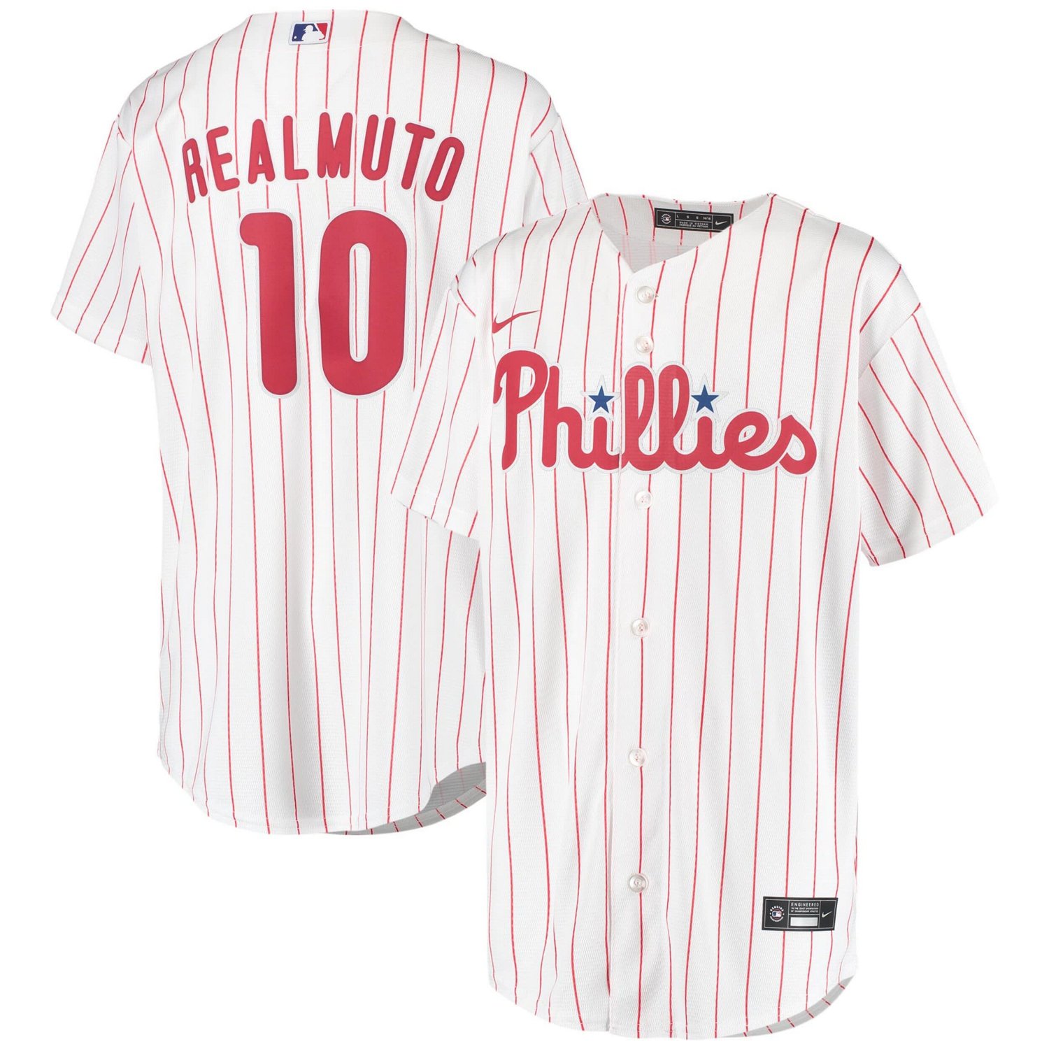 Youth Nike JT Realmuto Philadelphia Phillies Alternate Replica Player ...