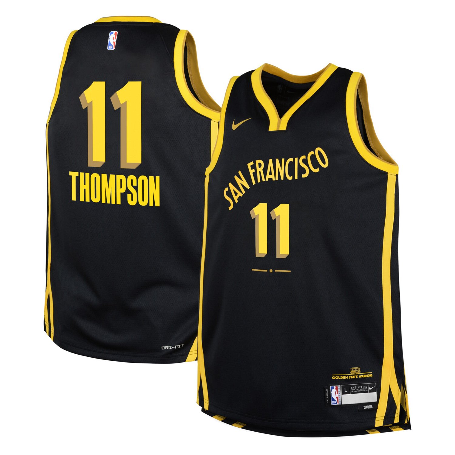 Youth Nike Klay Thompson Golden State Warriors Swingman Replica Jersey ...