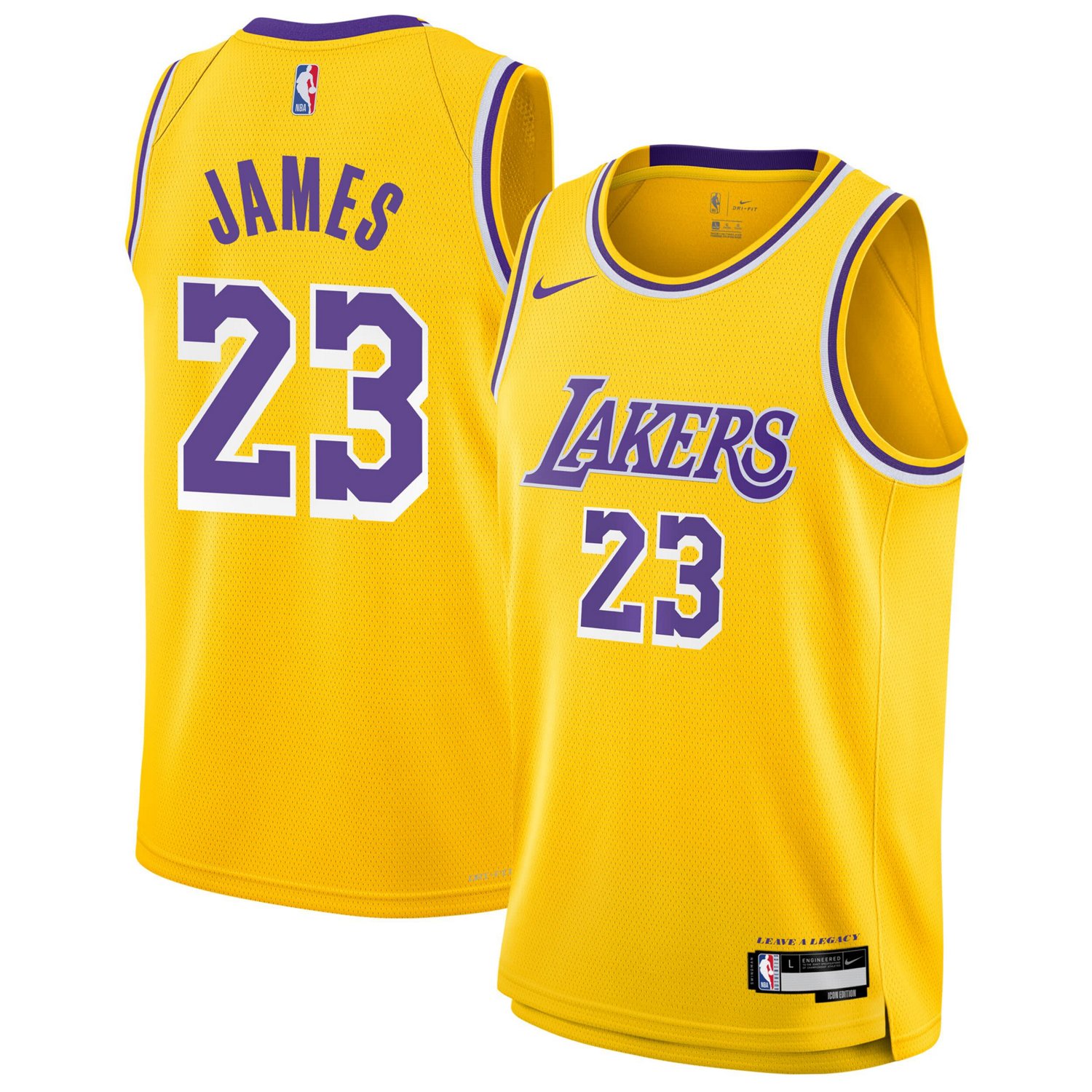 Youth Nike LeBron James Los Angeles Lakers Swingman Jersey - Icon ...