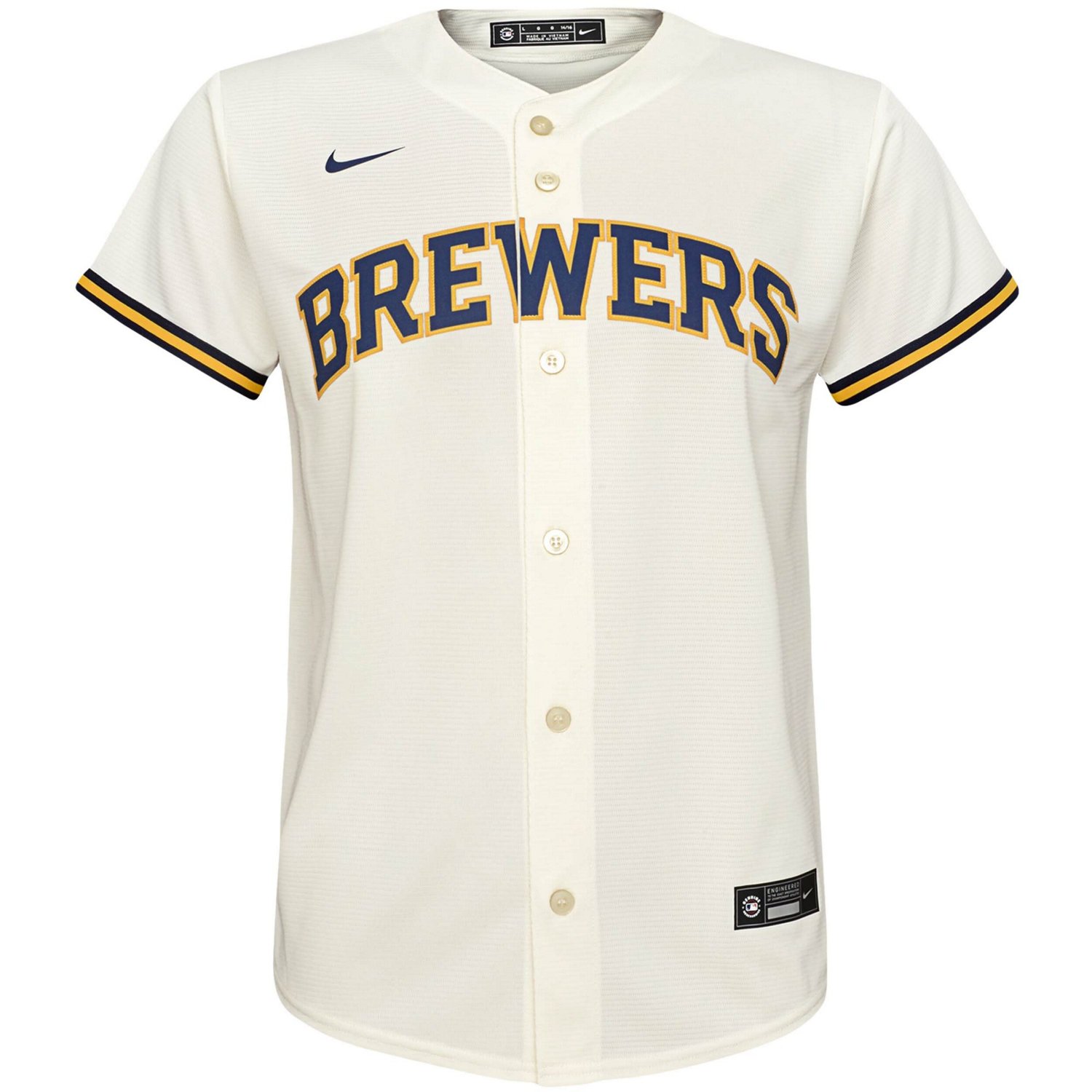 Youth Nike Milwaukee Brewers Home Replica Team Jersey | Academy