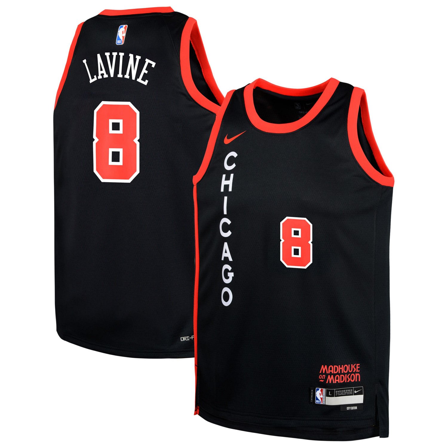 Youth Nike Zach LaVine Chicago Bulls Swingman Replica Jersey - City ...