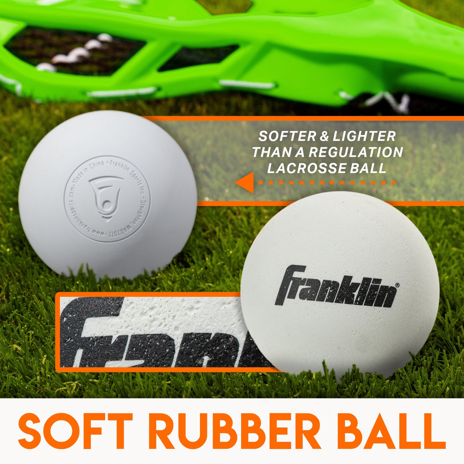 Franklin Sports Kids' Practice Lacrosse Set Academy