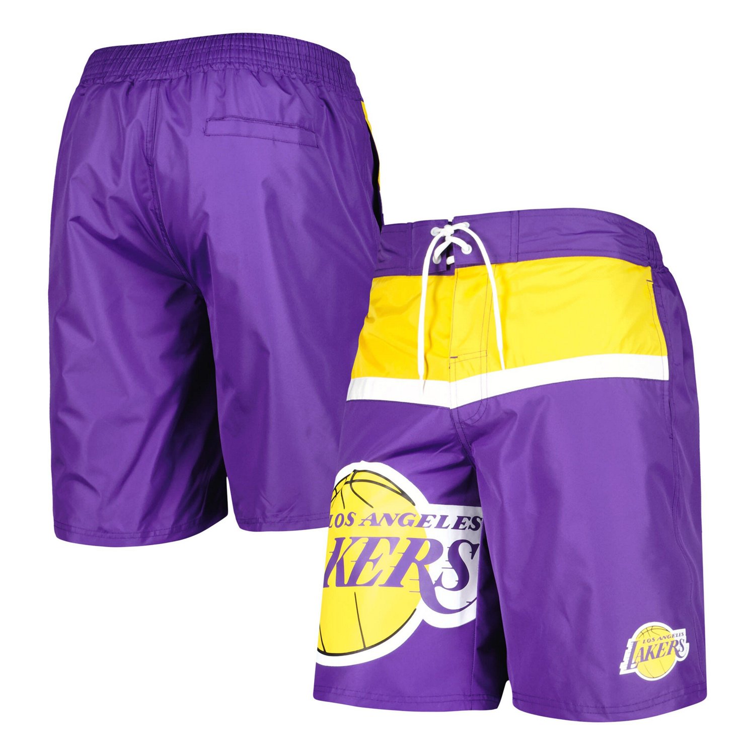 G-III Sports by Carl Banks Los Angeles Lakers Sea Wind Swim Trunks ...