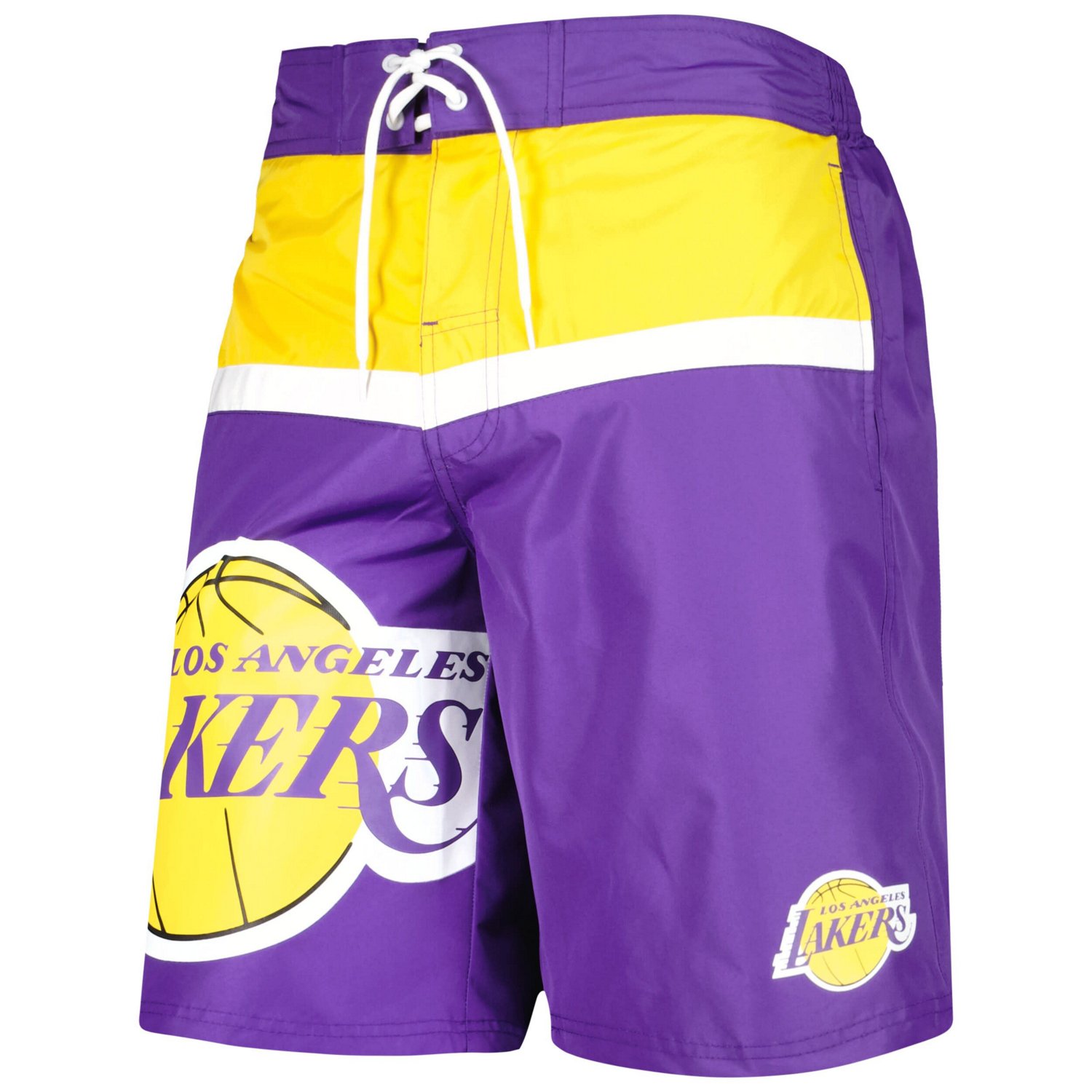 G-III Sports by Carl Banks Los Angeles Lakers Sea Wind Swim Trunks ...